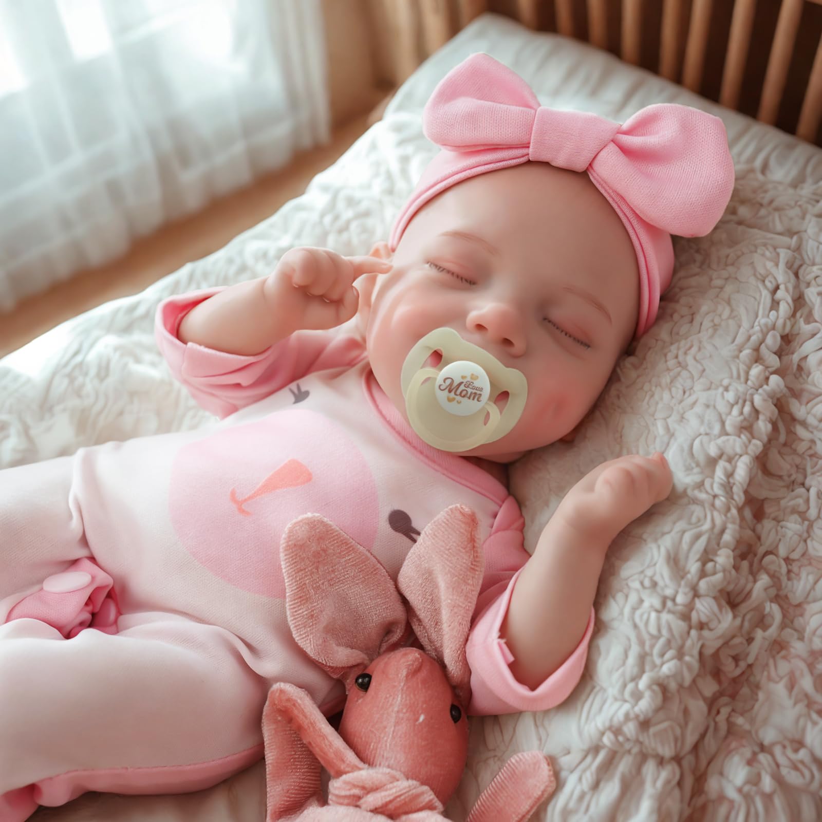 Foto 3 pulgar | Muñeca Reborn Jizhi De 30 Cm, Cuerpo Suave, Realista, Con Accesorio - Venta Internacional.