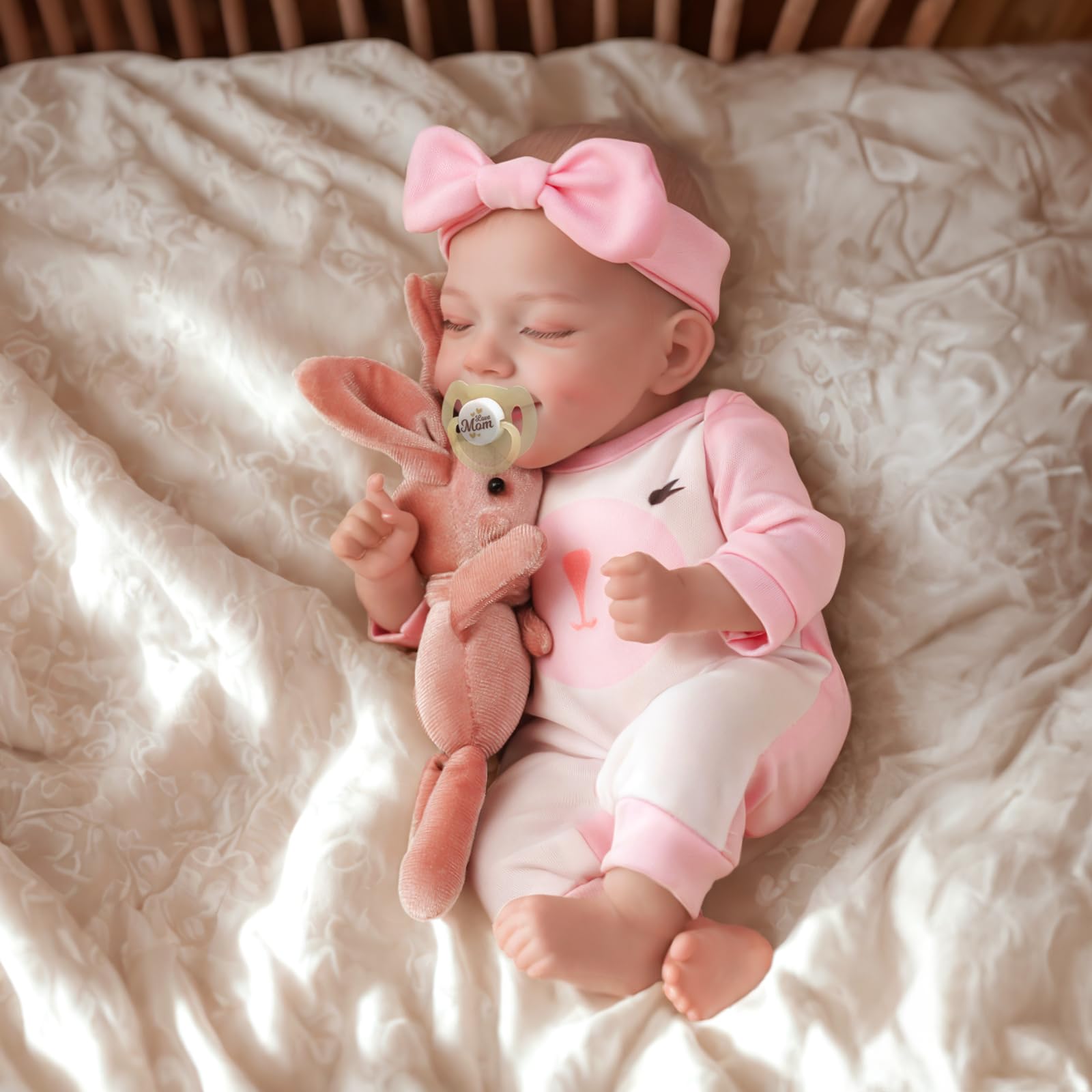 Foto 5 pulgar | Muñeca Reborn Jizhi De 30 Cm, Cuerpo Suave, Realista, Con Accesorio - Venta Internacional.