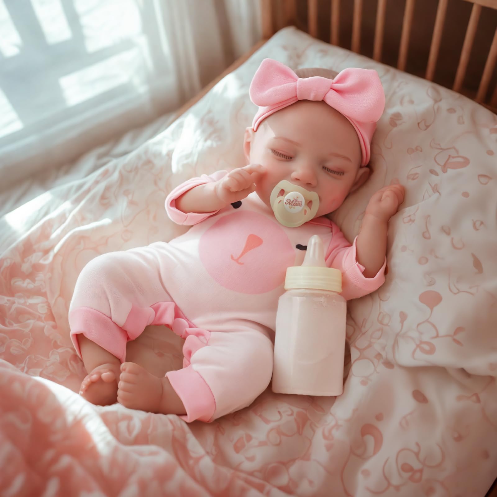 Foto 7 pulgar | Muñeca Reborn Jizhi De 30 Cm, Cuerpo Suave, Realista, Con Accesorio - Venta Internacional.