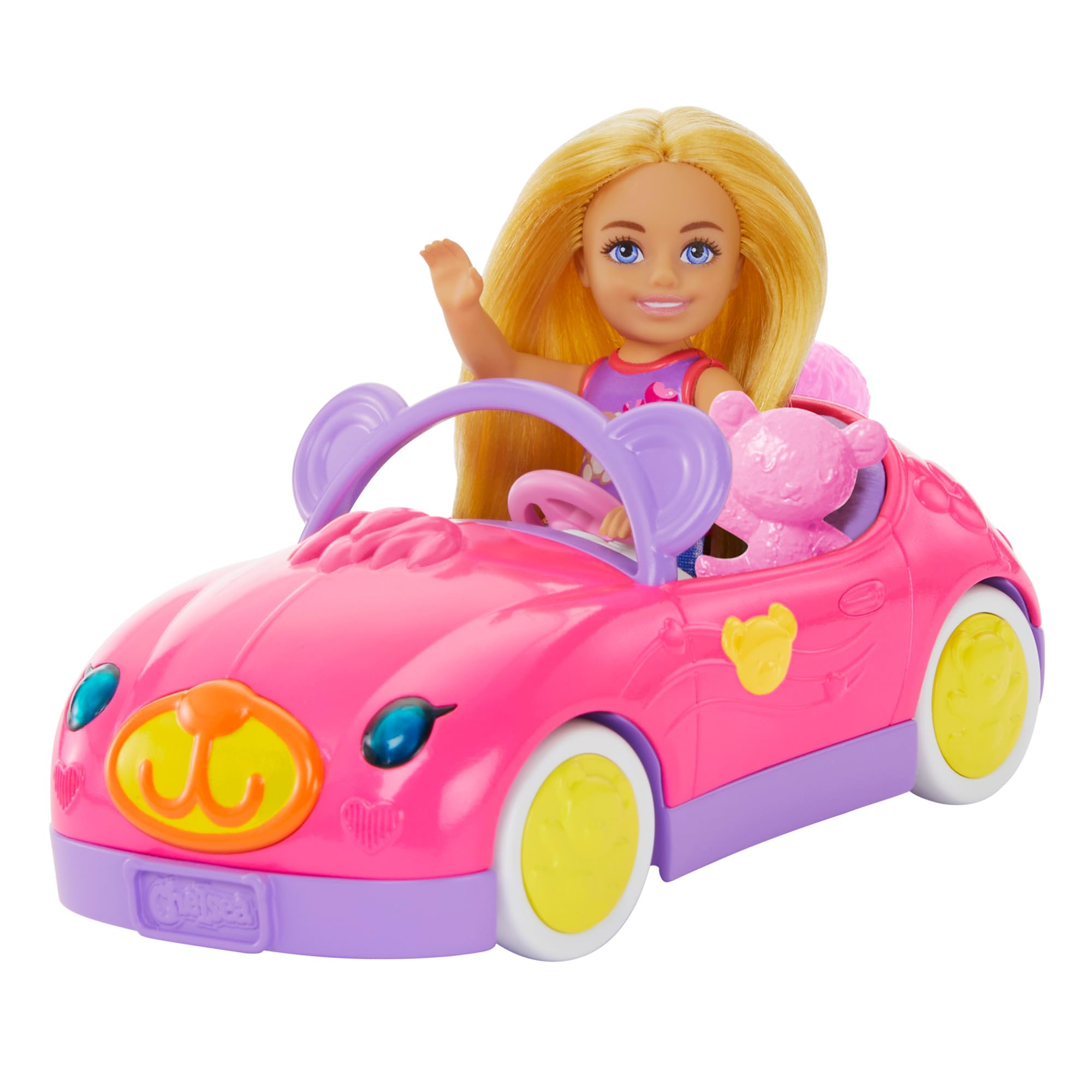 Foto 3 pulgar | Set De Coche De Juguete Barbie Chelsea Doll Con Convertible Con Temática De Osos - Venta Internacional.