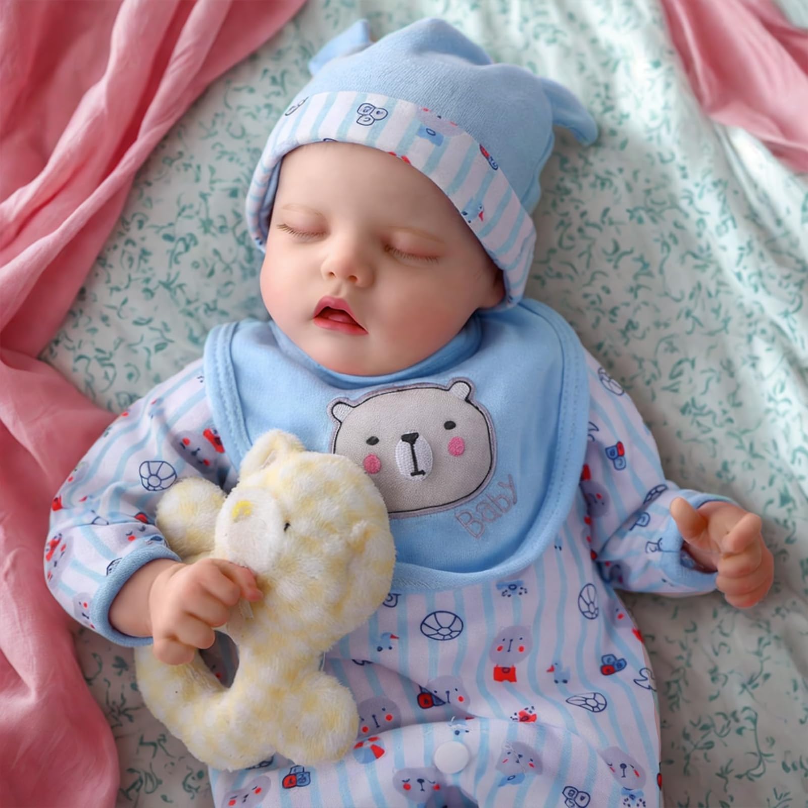 Muñeca Reborn Jizhi Lifelike De 43 Cm, Cuerpo Completo De Vinilo, Para Niños De 3 Años O Más - Venta Internacional.