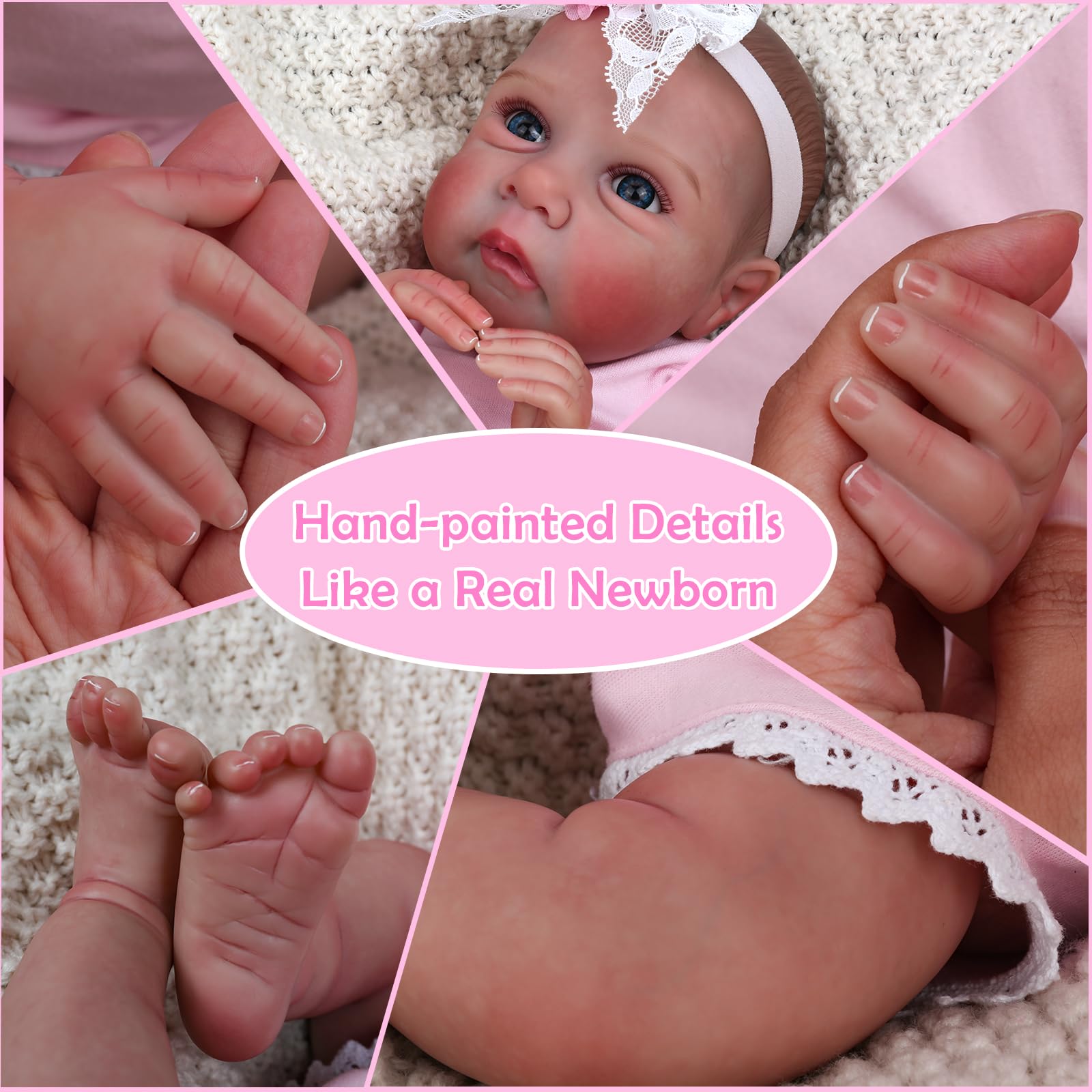 Foto 5 pulgar | Muñeca Reborn Charex Miley De 50 Cm Con Ropa Y Accesorios - Venta Internacional.