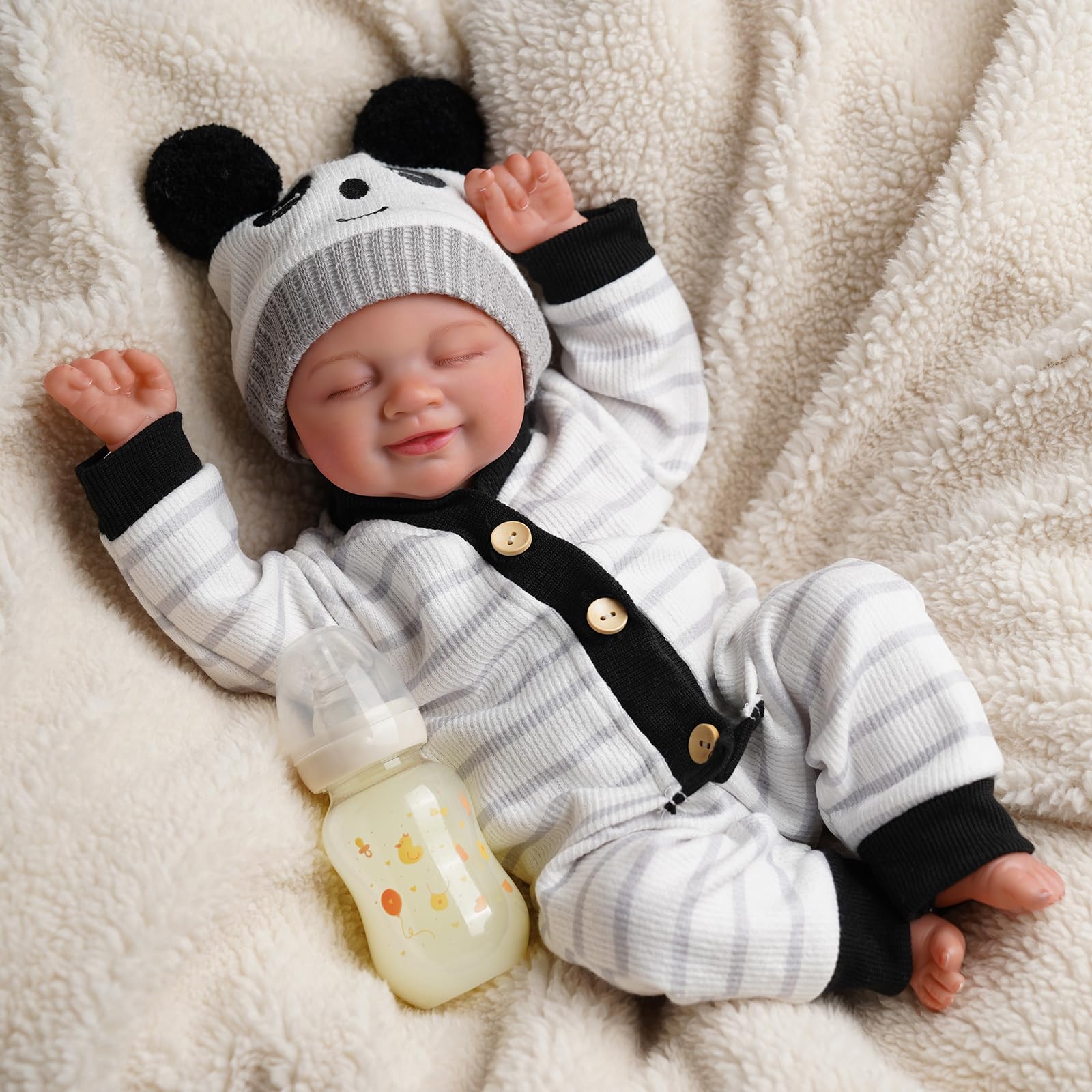 Foto 2 pulgar | Muñeca Reborn Babeside Brett De 43 Cm Con Kit De Alimentación Para Más De 3 Años - Venta Internacional.
