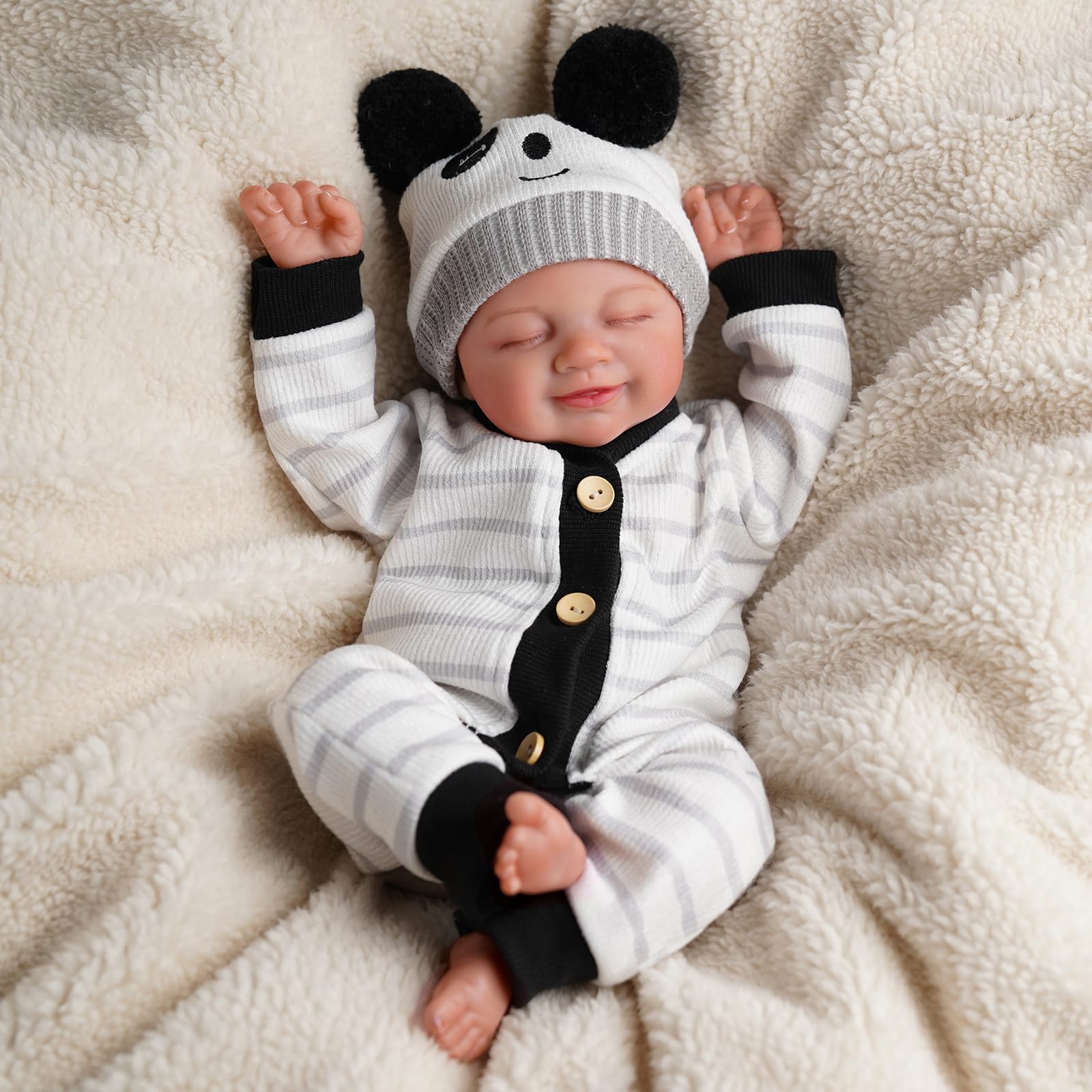 Foto 3 pulgar | Muñeca Reborn Babeside Brett De 43 Cm Con Kit De Alimentación Para Más De 3 Años - Venta Internacional.