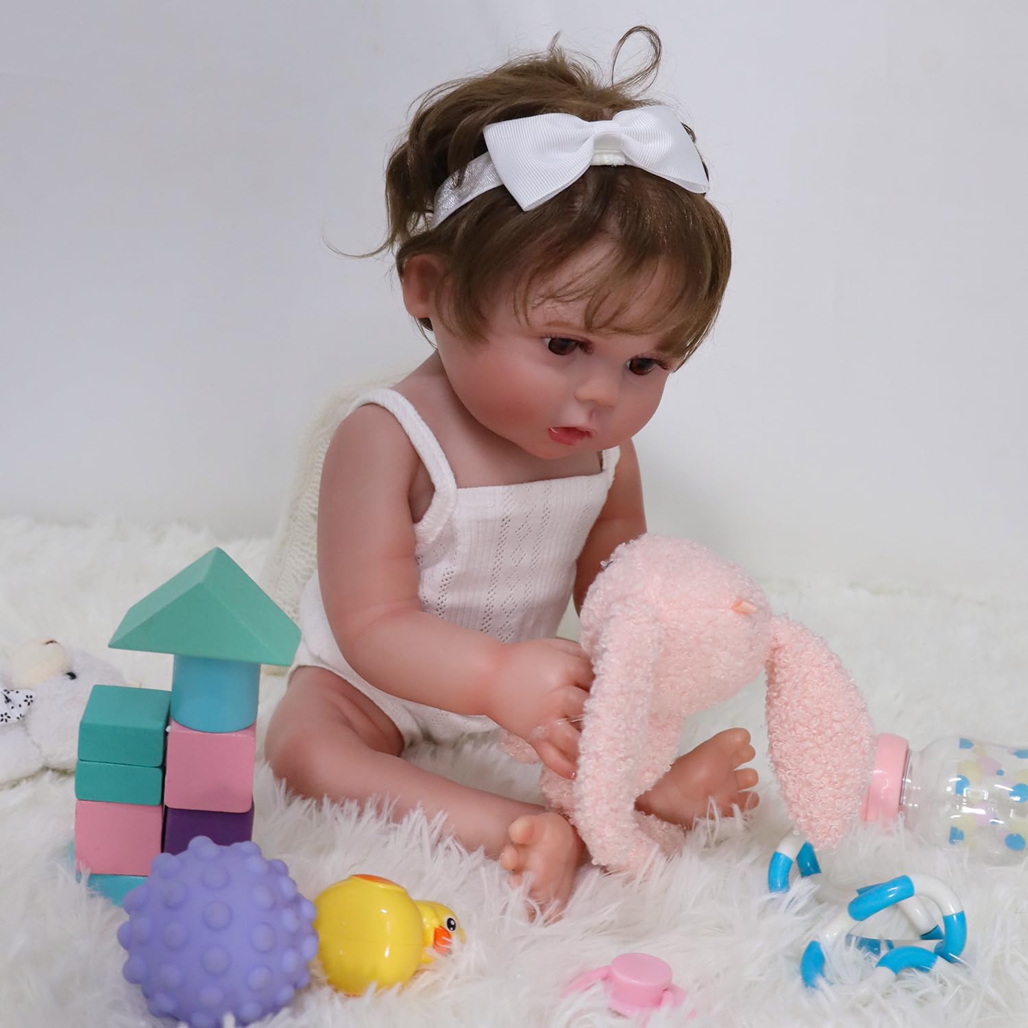 Foto 4 pulgar | Muñeca Reborn Charex Lucy De 45 Cm De Cuerpo Completo De Vinilo Para Niña De 3 Años O Más - Venta Internacional.