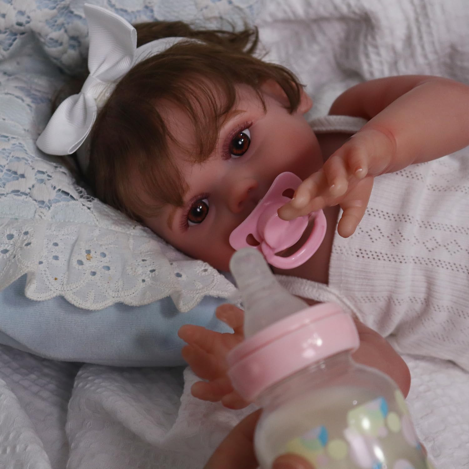 Foto 5 pulgar | Muñeca Reborn Charex Lucy De 45 Cm De Cuerpo Completo De Vinilo Para Niña De 3 Años O Más - Venta Internacional.