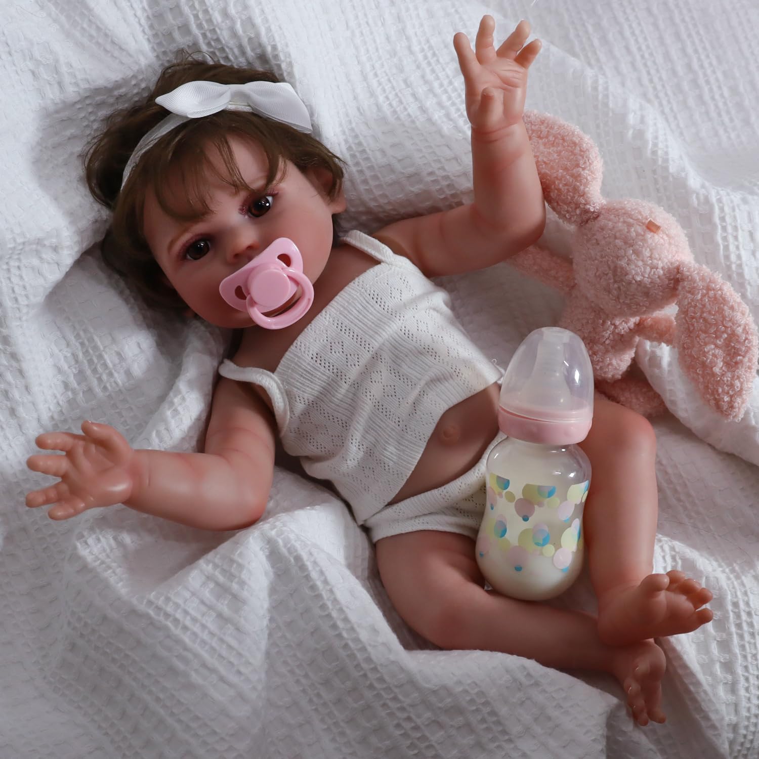 Foto 6 pulgar | Muñeca Reborn Charex Lucy De 45 Cm De Cuerpo Completo De Vinilo Para Niña De 3 Años O Más - Venta Internacional.
