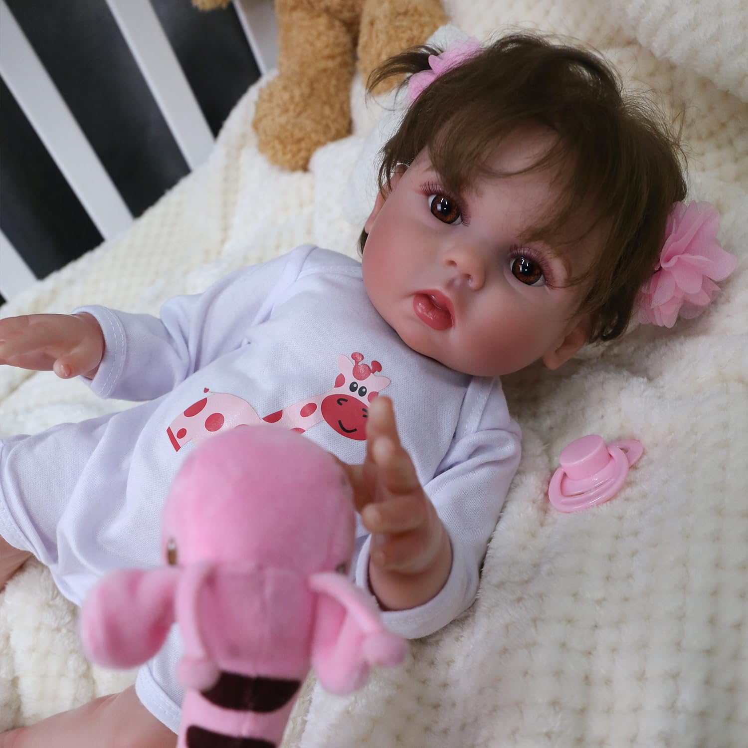 Foto 3 pulgar | Muñeca Reborn Charex Lucy, Vinilo Completo, 45 Cm, Impermeable - Venta Internacional.
