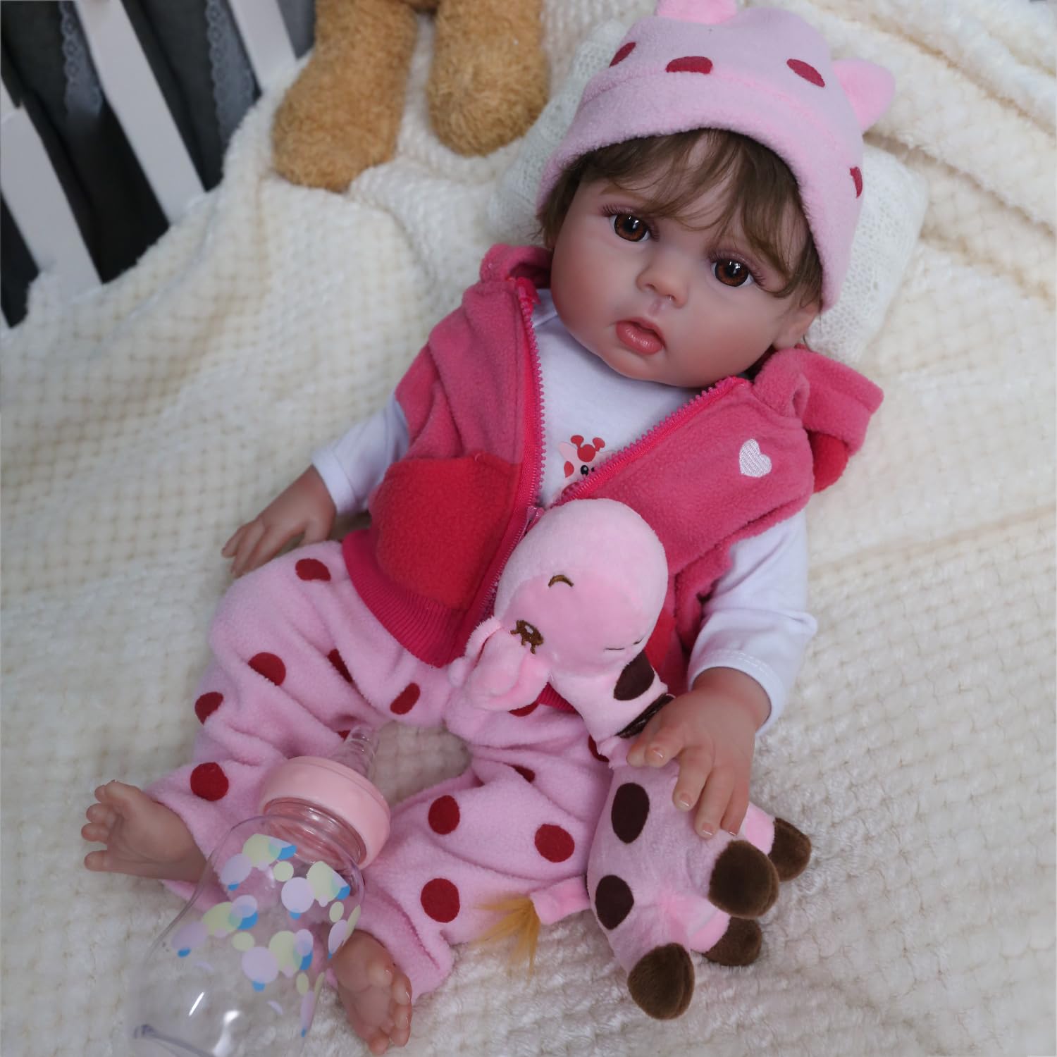 Foto 6 pulgar | Muñeca Reborn Charex Lucy, Vinilo Completo, 45 Cm, Impermeable - Venta Internacional.