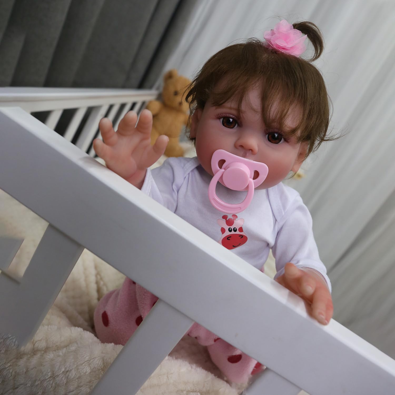 Foto 7 pulgar | Muñeca Reborn Charex Lucy, Vinilo Completo, 45 Cm, Impermeable - Venta Internacional.