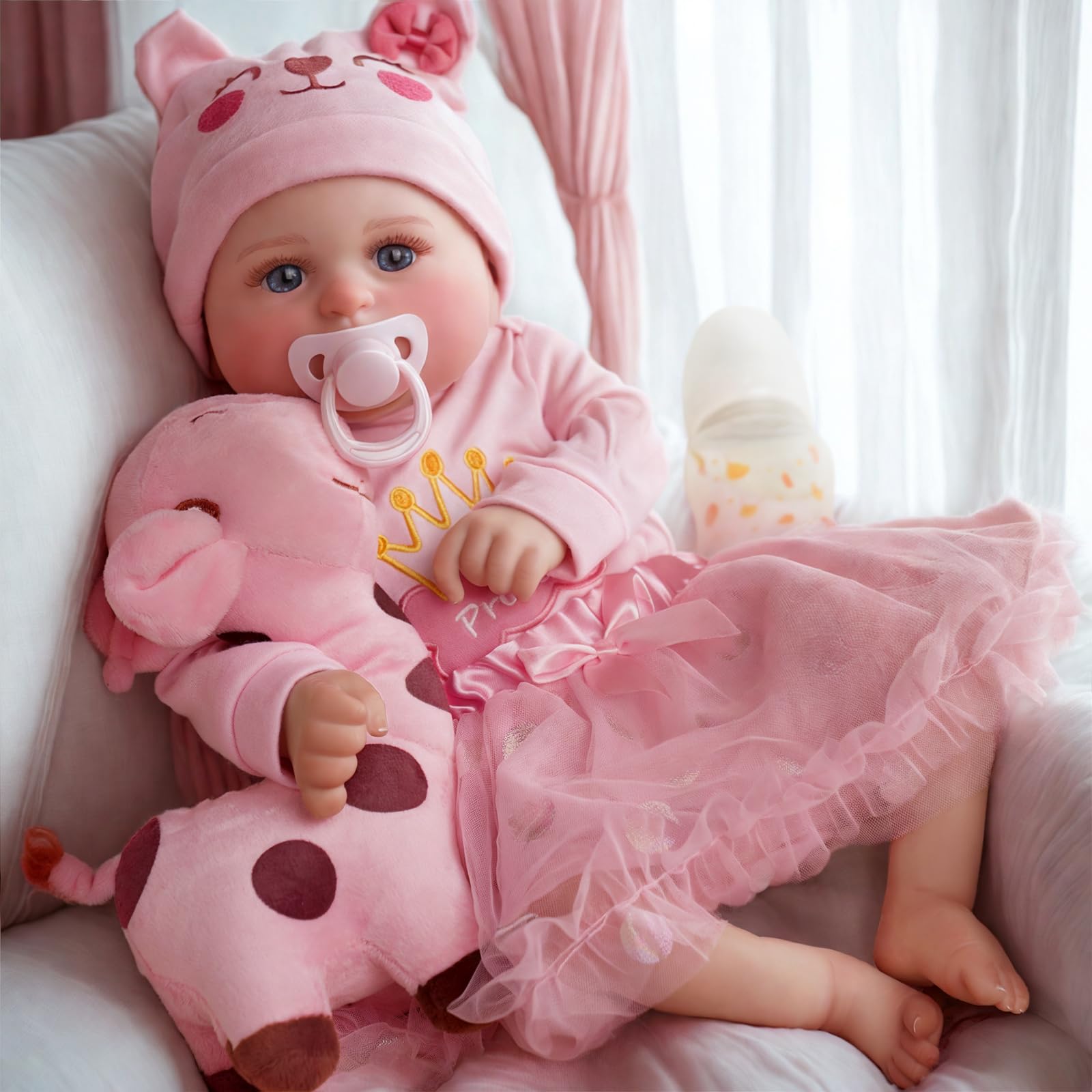 Muñeca Reborn Baby Doll Jizhi De 20 Cm, Realista, De Vinilo Suave - Venta Internacional.