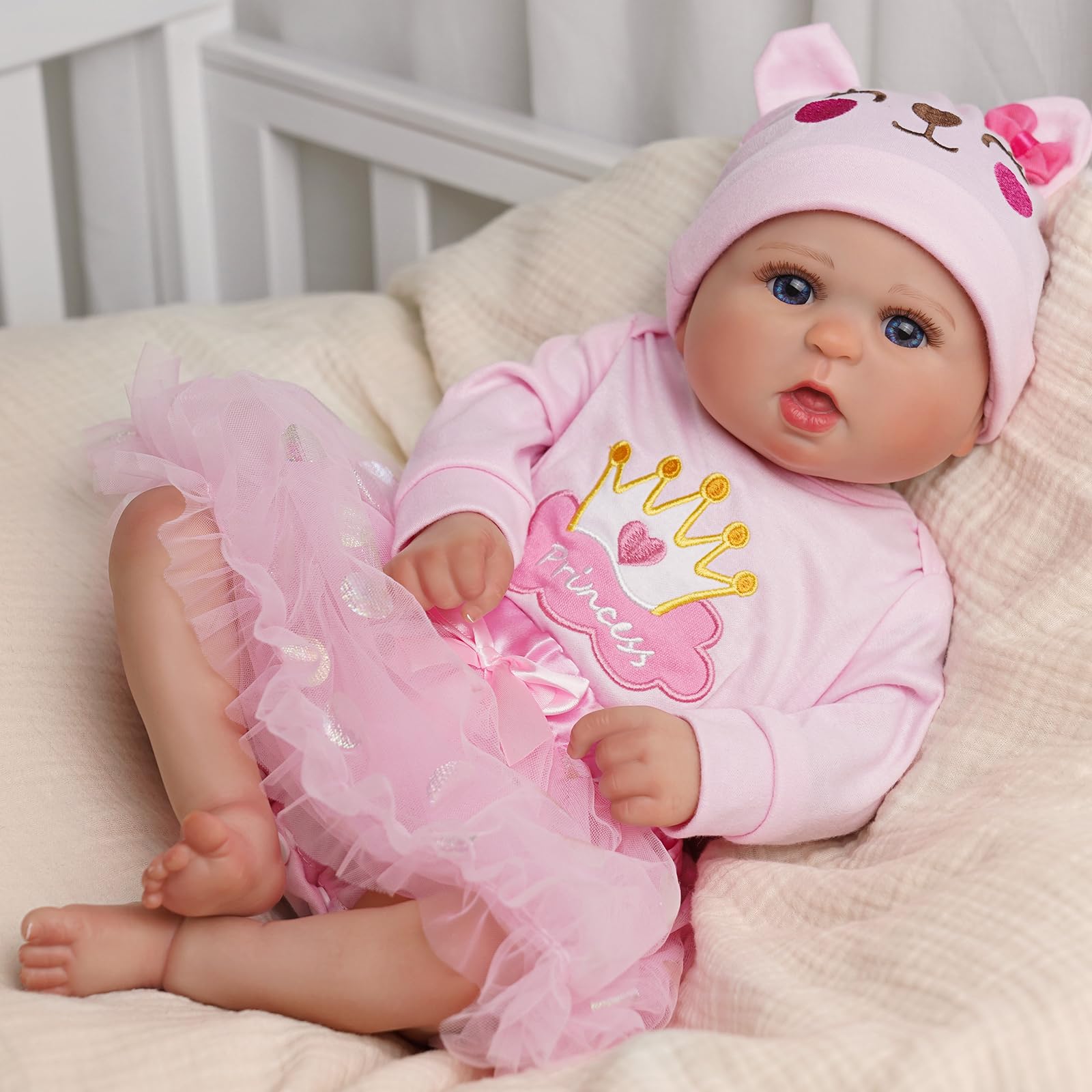 Foto 5 pulgar | Muñeca Reborn Baby Doll Jizhi De 20 Cm, Realista, De Vinilo Suave - Venta Internacional.
