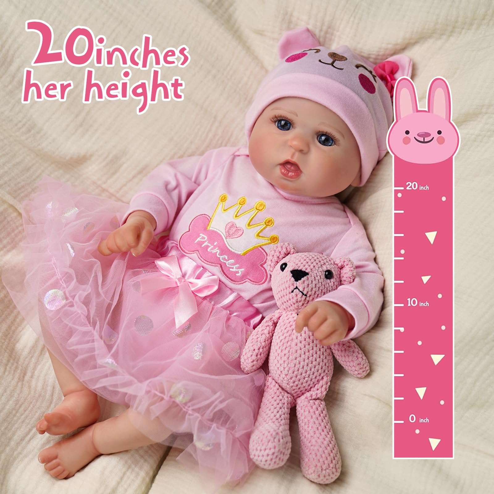 Foto 6 pulgar | Muñeca Reborn Baby Doll Jizhi De 20 Cm, Realista, De Vinilo Suave - Venta Internacional.