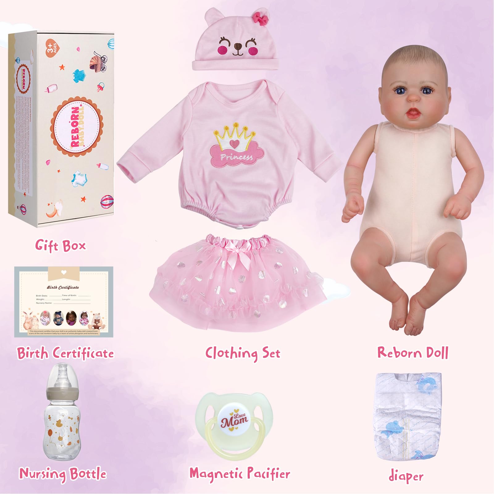 Foto 8 pulgar | Muñeca Reborn Baby Doll Jizhi De 20 Cm, Realista, De Vinilo Suave - Venta Internacional.