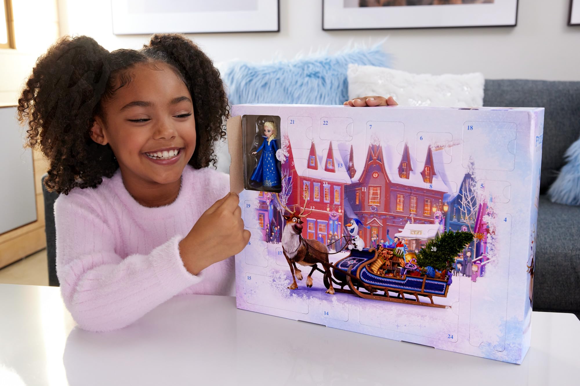 Foto 3 pulgar | Calendario De Adviento De Juguete Mattel Disney Frozen Anna & Elsa 2024 - Venta Internacional.