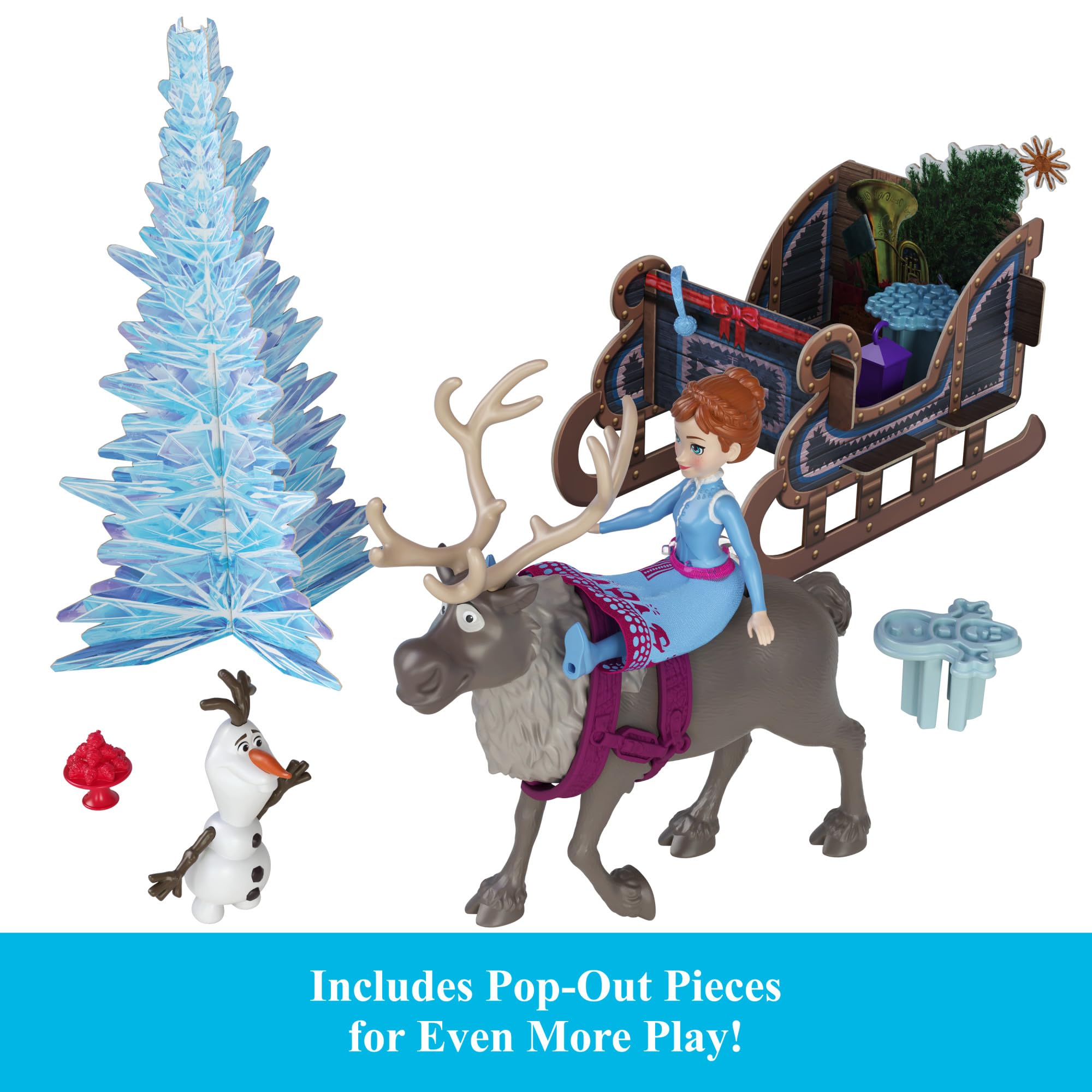 Foto 4 | Calendario De Adviento De Juguete Mattel Disney Frozen Anna & Elsa 2024 - Venta Internacional.