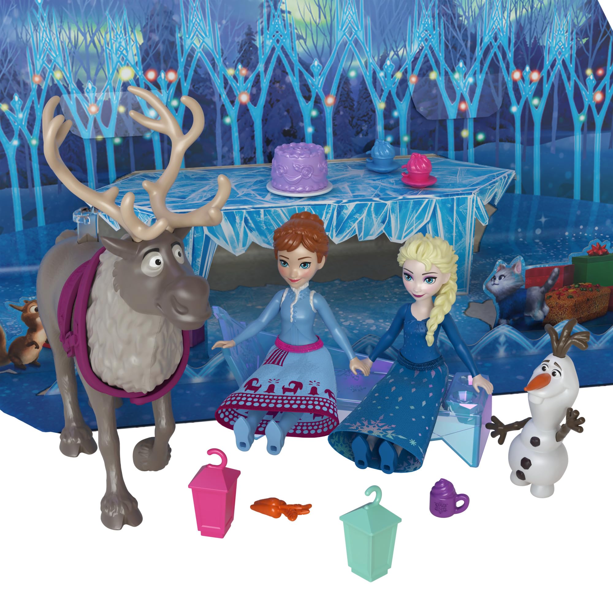 Foto 6 pulgar | Calendario De Adviento De Juguete Mattel Disney Frozen Anna & Elsa 2024 - Venta Internacional.