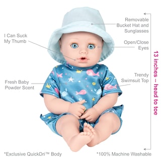 Foto 3 | Muñeca De Juguete Adora Beach Baby Sunny Con Pecas Activadas Por El Sol 13 - Venta Internacional.