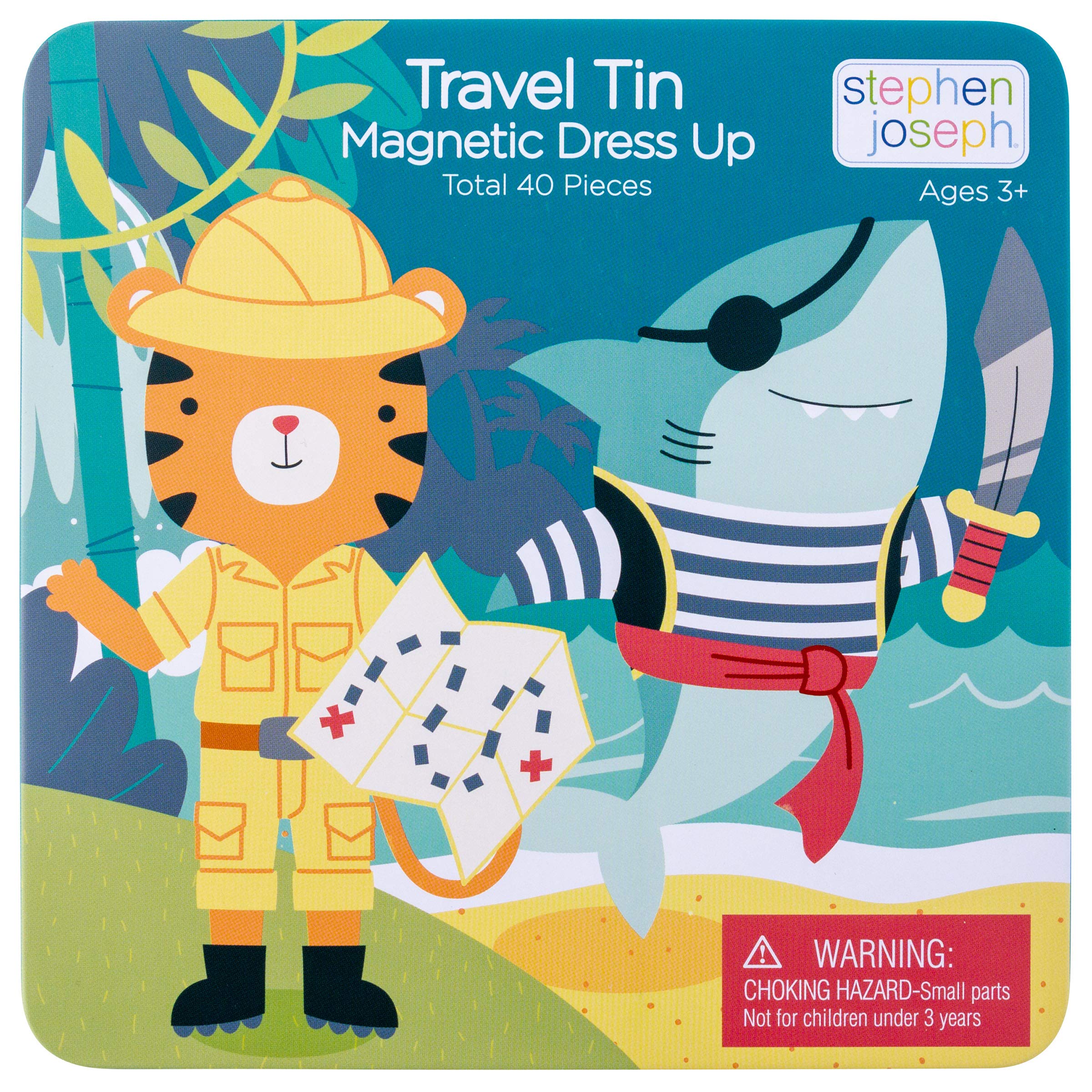 Foto 1 | Vestido Magnético Stephen Joseph Travel Tin Shark Tiger - Venta Internacional.