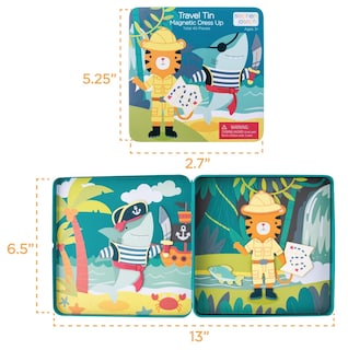 Foto 3 | Vestido Magnético Stephen Joseph Travel Tin Shark Tiger - Venta Internacional.