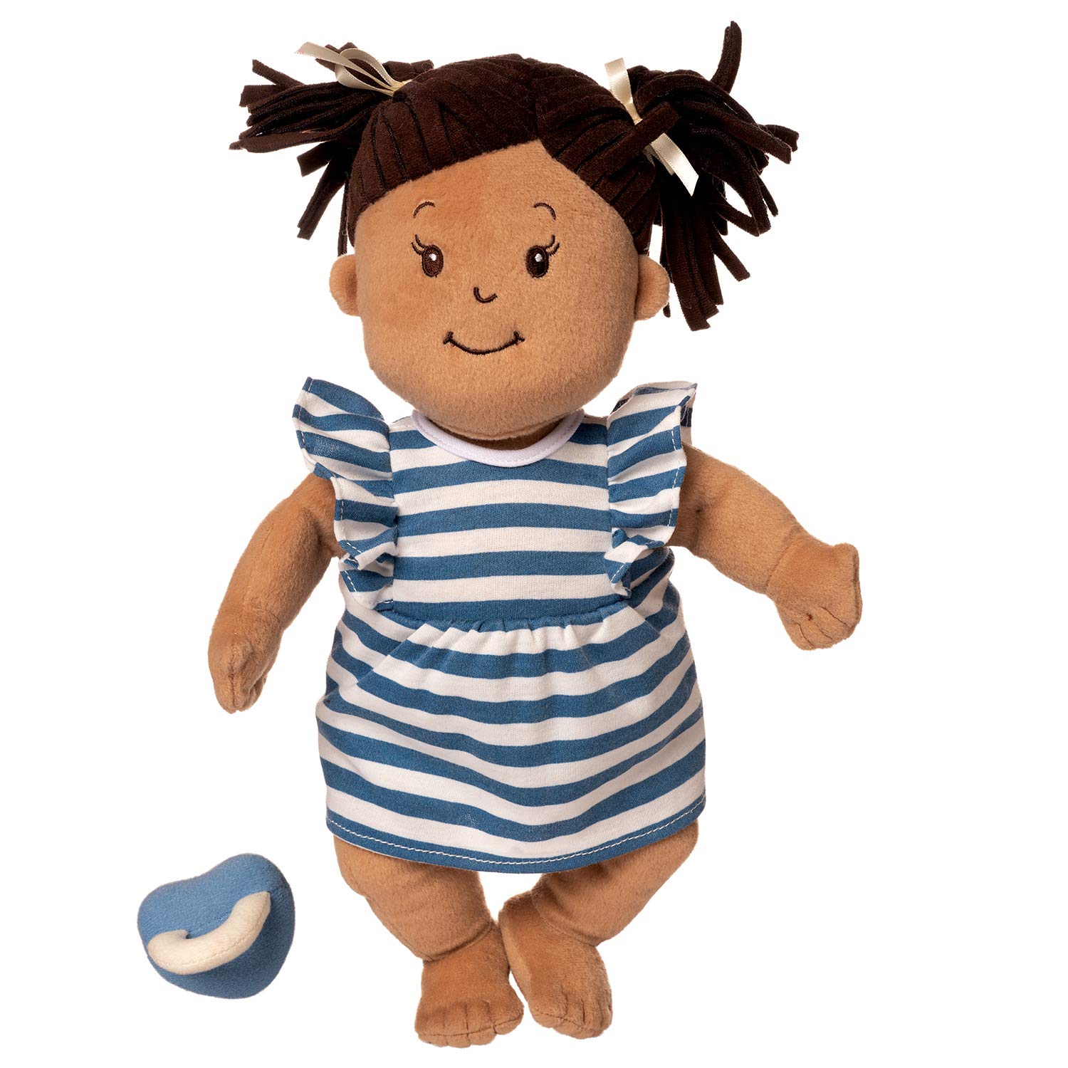 Muñeca Manhattan Toy Baby Stella, Beige Con Pelo Castaño, 38 Cm - Venta Internacional.