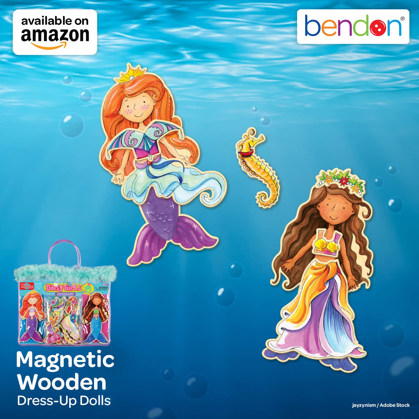 Foto 6 pulgar | Muñeca De Vestir Magnética Bendon Ts Shure Mermaids Sea Life - Venta Internacional.