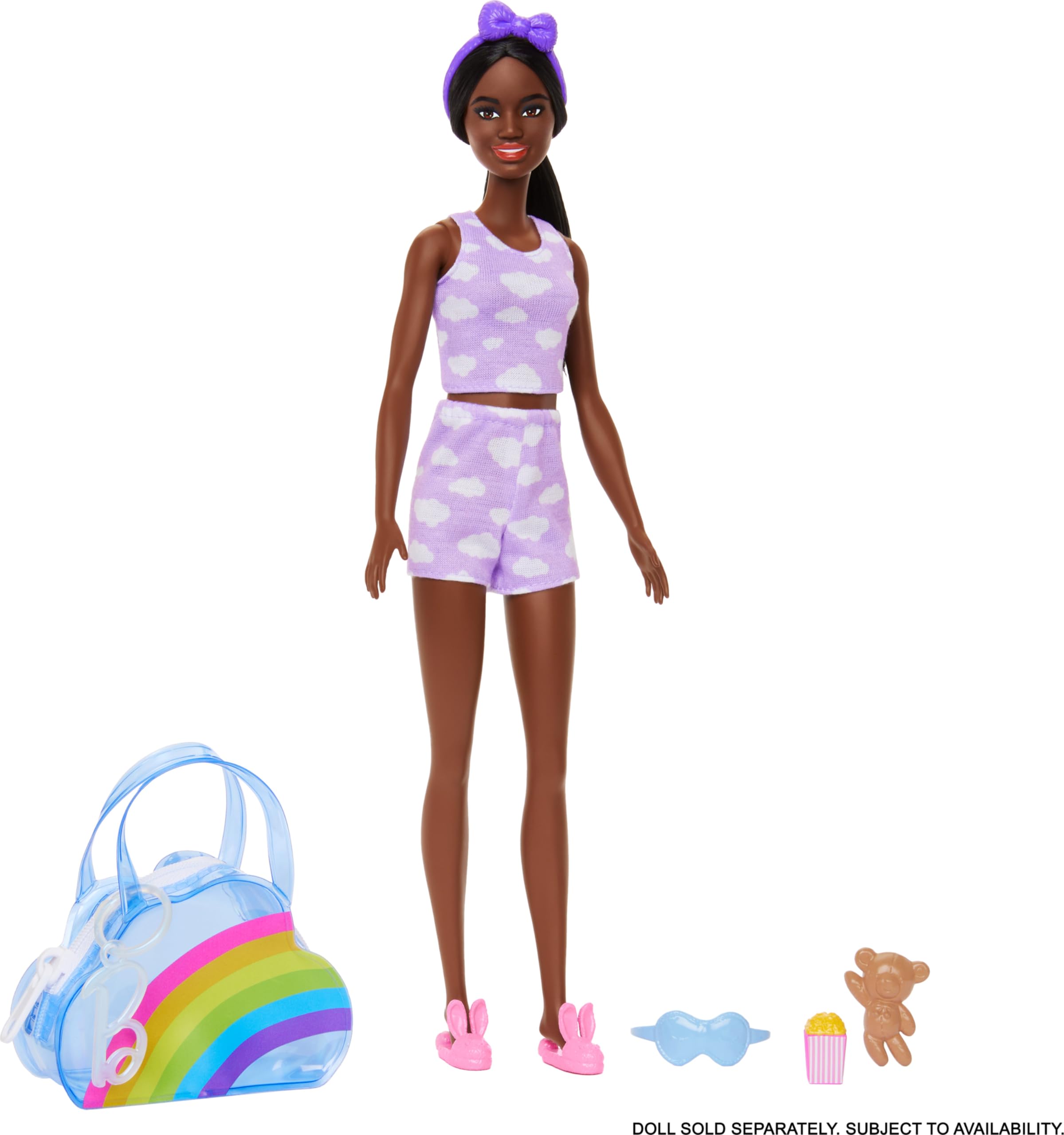 Foto 2 | Bolso Moderno Barbie Premium Rainbow Cloud Con Pijama Y Tacón - Venta Internacional.
