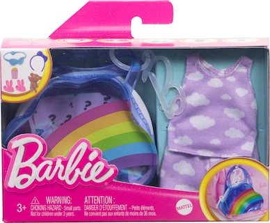 Foto 6 | Bolso Moderno Barbie Premium Rainbow Cloud Con Pijama Y Tacón - Venta Internacional.