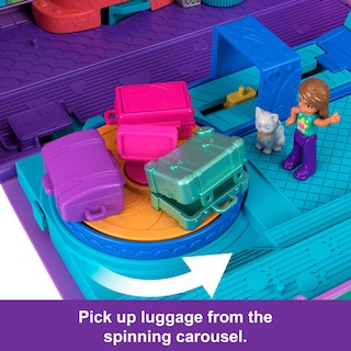 Foto 4 | Playset Polly Pocket Kitty Airways Airways Con 2 Muñecas Y Una Mascota - Venta Internacional.