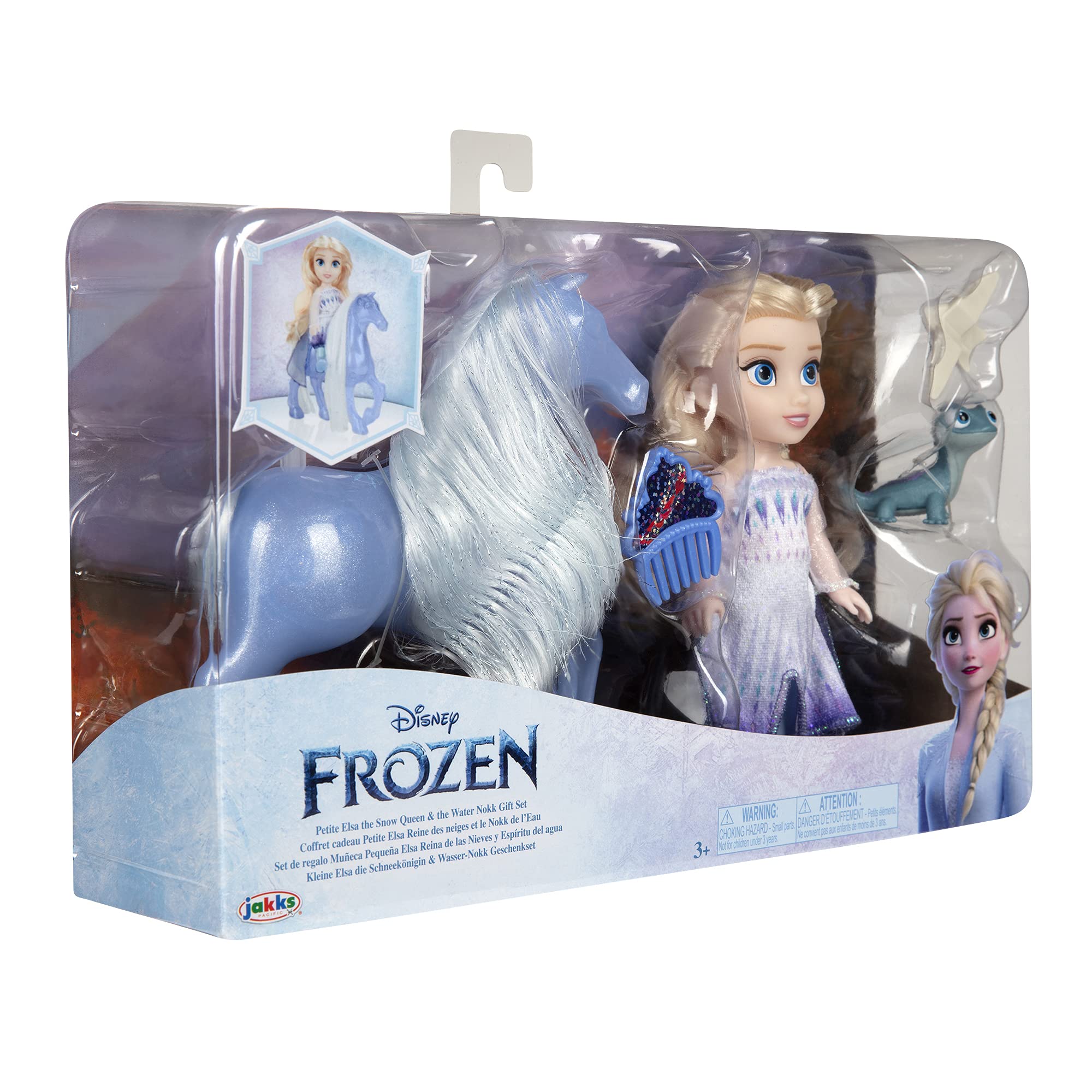 Foto 6 | Muñeca Elsa De Toy Frozen Disney, Pequeña Reina De Las Nieves Con Water Nokk - Venta Internacional.