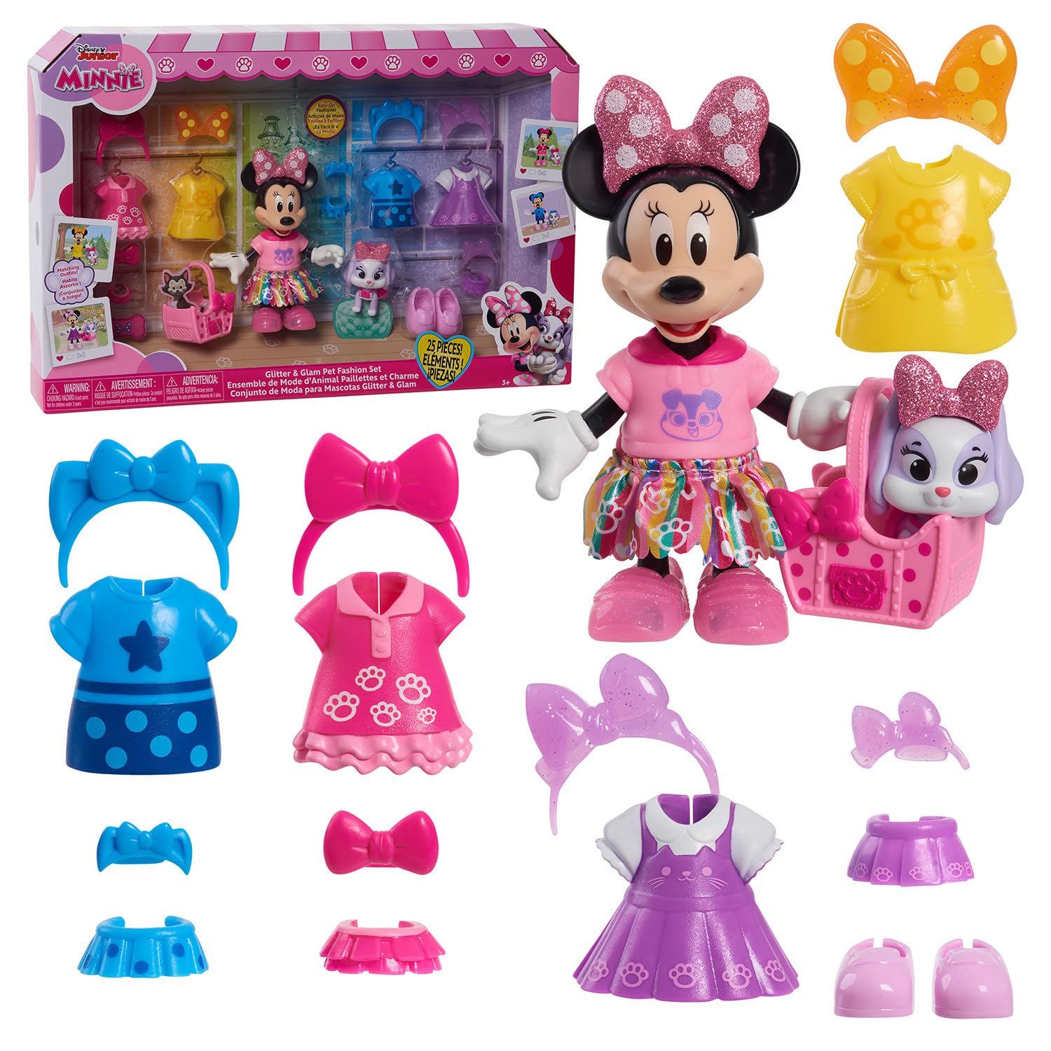 Foto 2 pulgar | Set De Moda Just Play Disney Junior Minnie Mouse Con Muñeca - Venta Internacional.