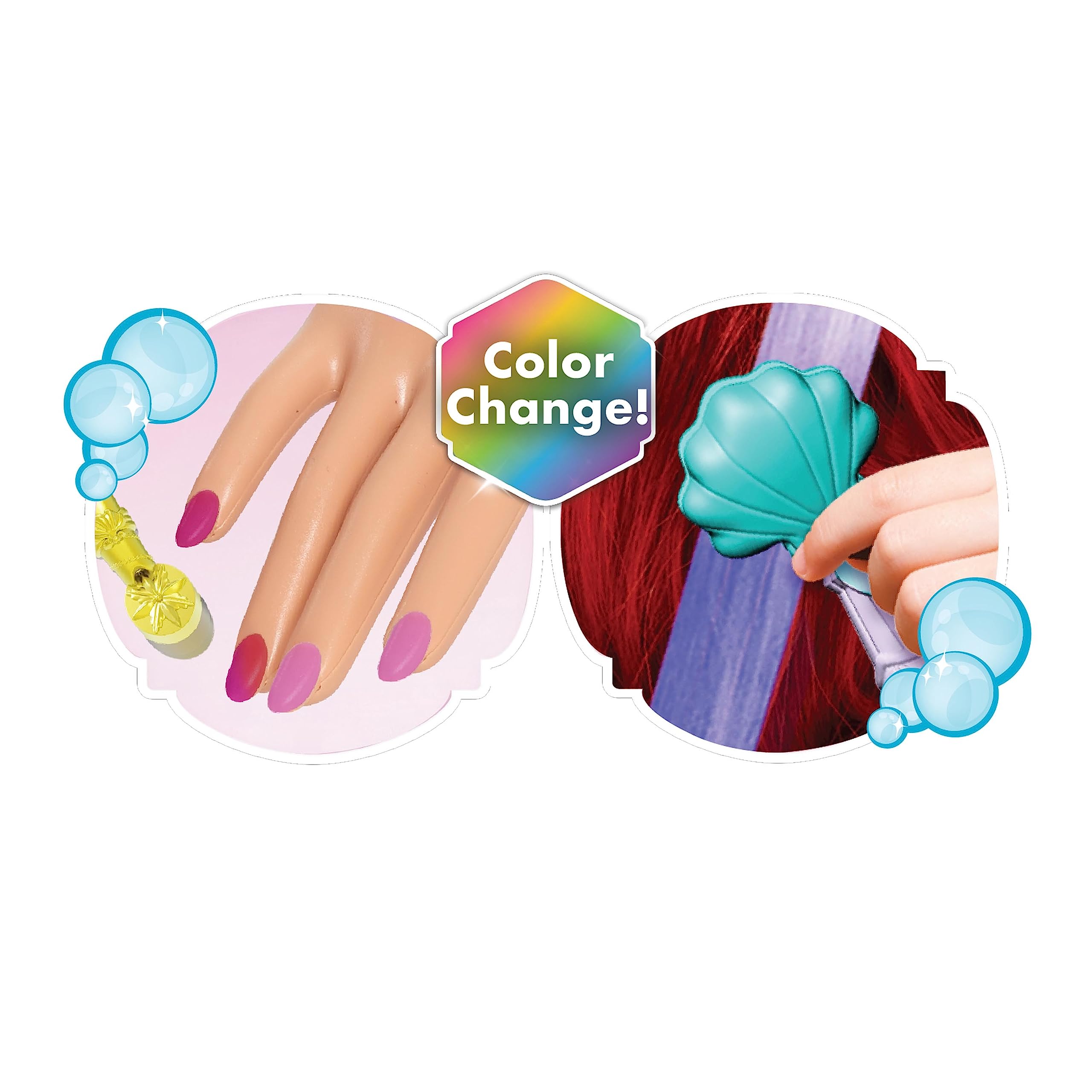 Foto 6 pulgar | Cabezal De Peluquería Just Play, Princesa Ariel De Disney, 20 Piezas - Venta Internacional.