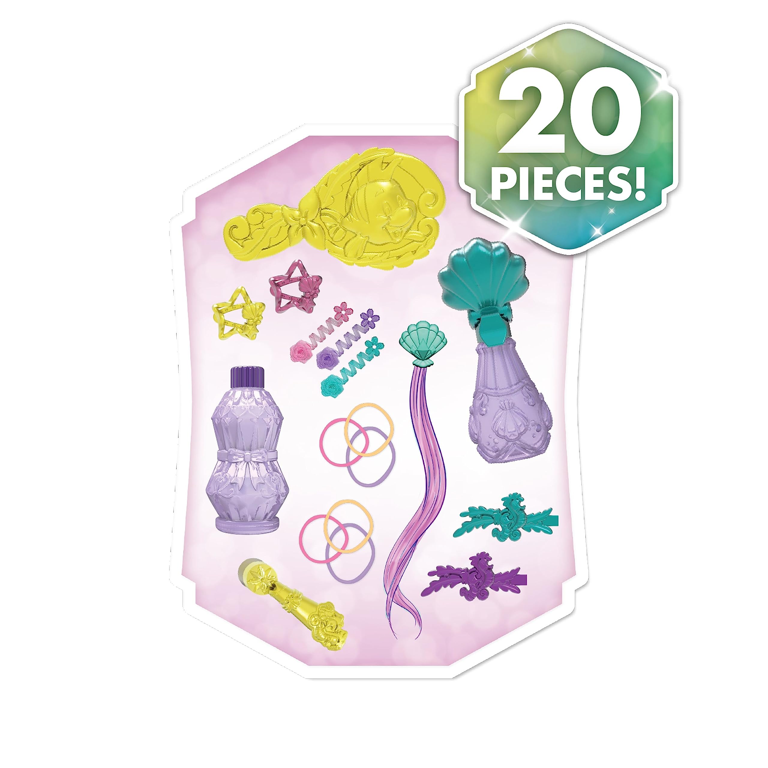 Foto 6 | Cabezal De Peluquería Just Play, Princesa Ariel De Disney, 20 Piezas - Venta Internacional.