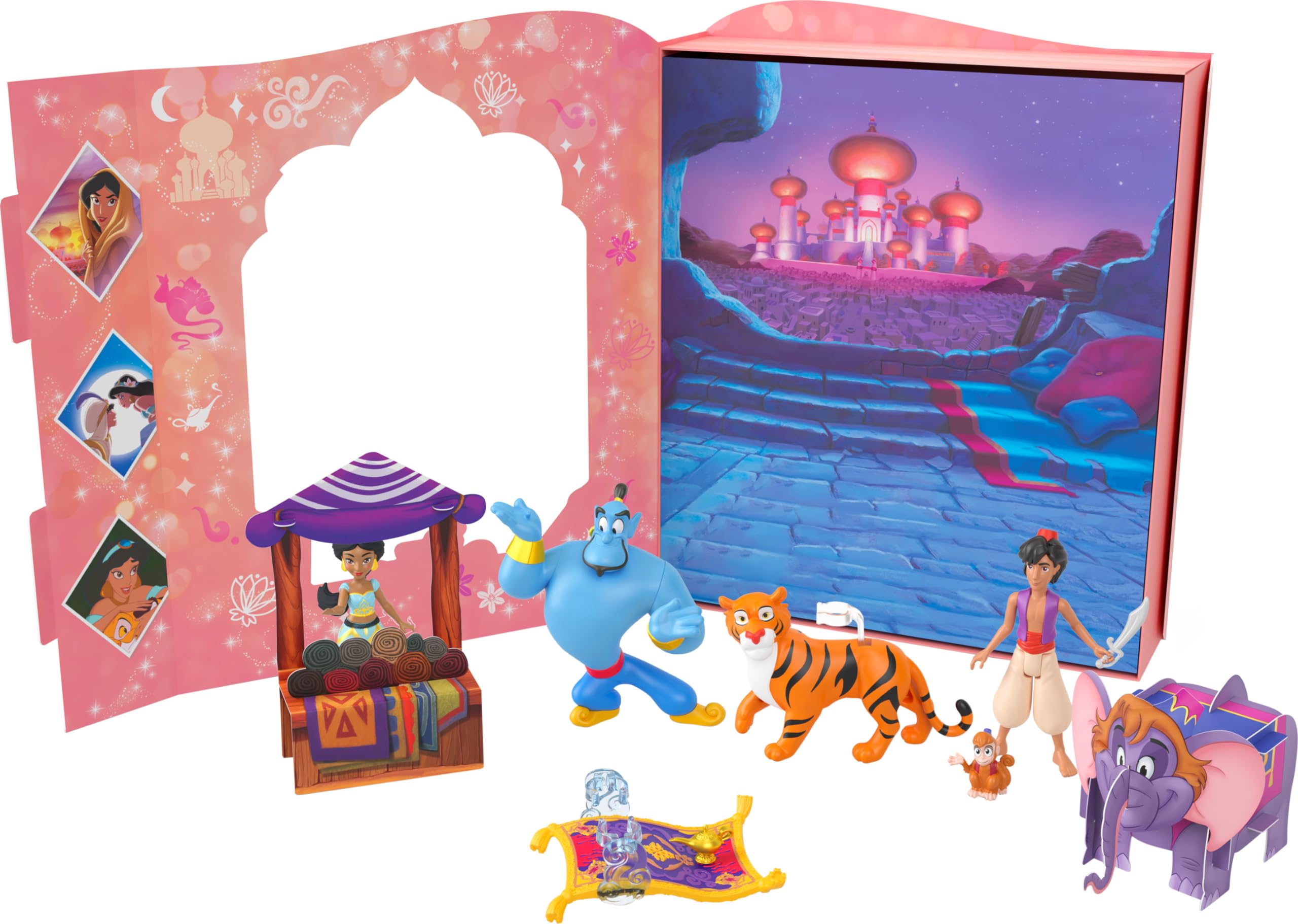 Foto 2 pulgar | Set De Libros De Cuentos Mattel Disney Princess Jasmine Con 6 Personajes - Venta Internacional.