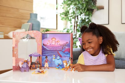 Foto 2 | Set De Libros De Cuentos Mattel Disney Princess Jasmine Con 6 Personajes - Venta Internacional.