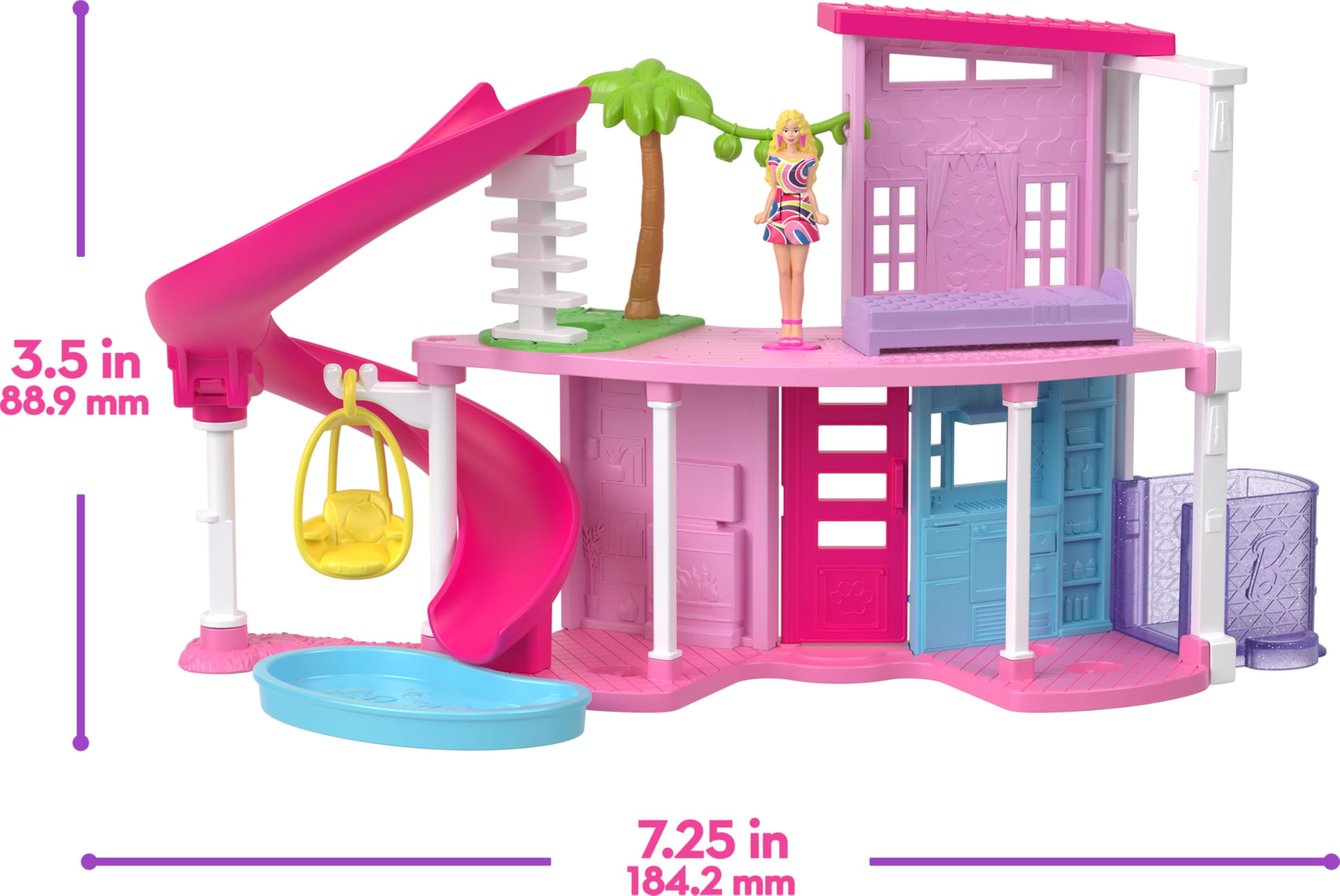 Foto 4 pulgar | Set De Juego Barbie Mini Barbie Y Dreamhouse Con 3 Vehículos Y 4 Muñecas - Venta Internacional.