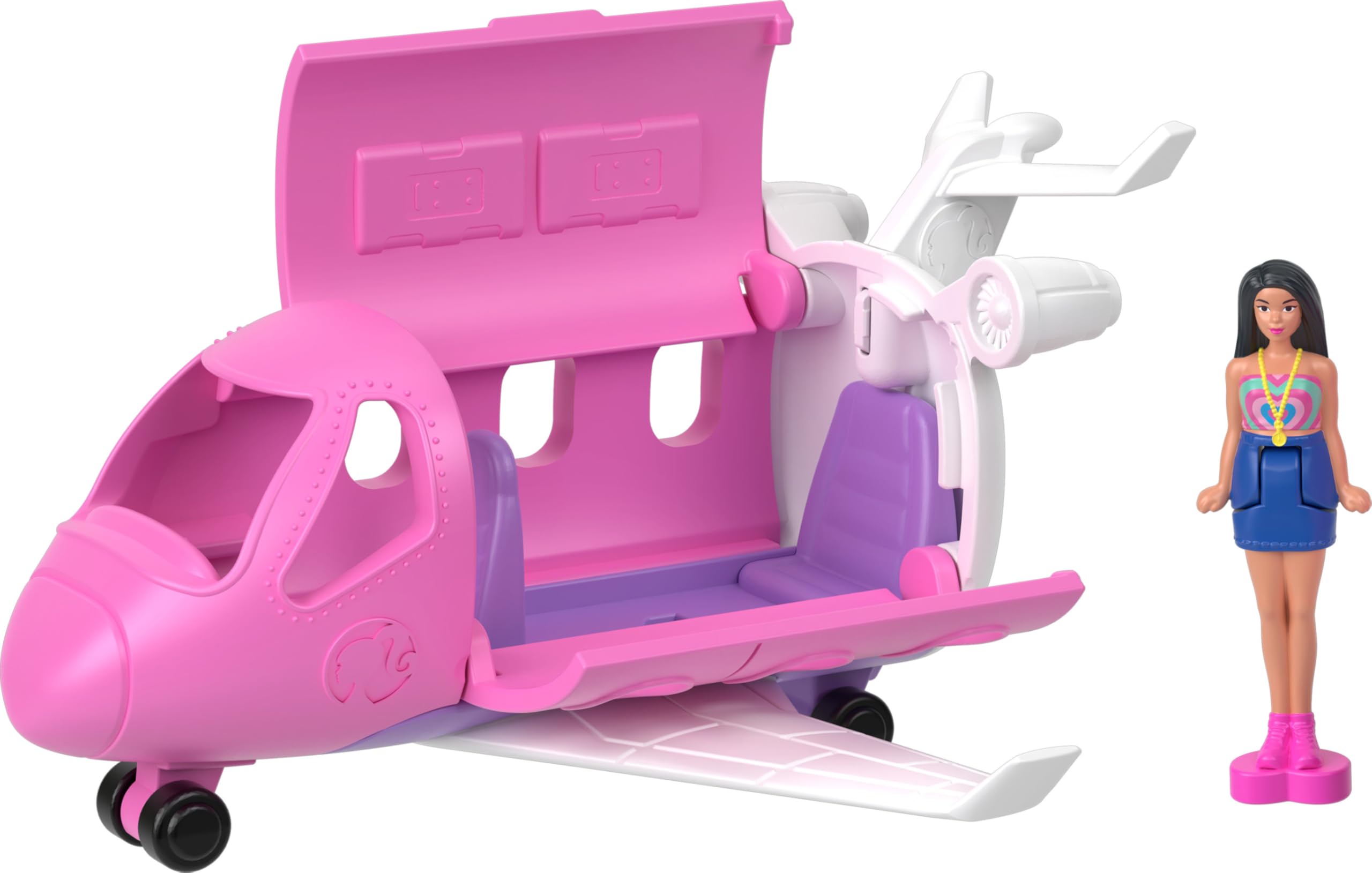 Foto 5 pulgar | Set De Juego Barbie Mini Barbie Y Dreamhouse Con 3 Vehículos Y 4 Muñecas - Venta Internacional.