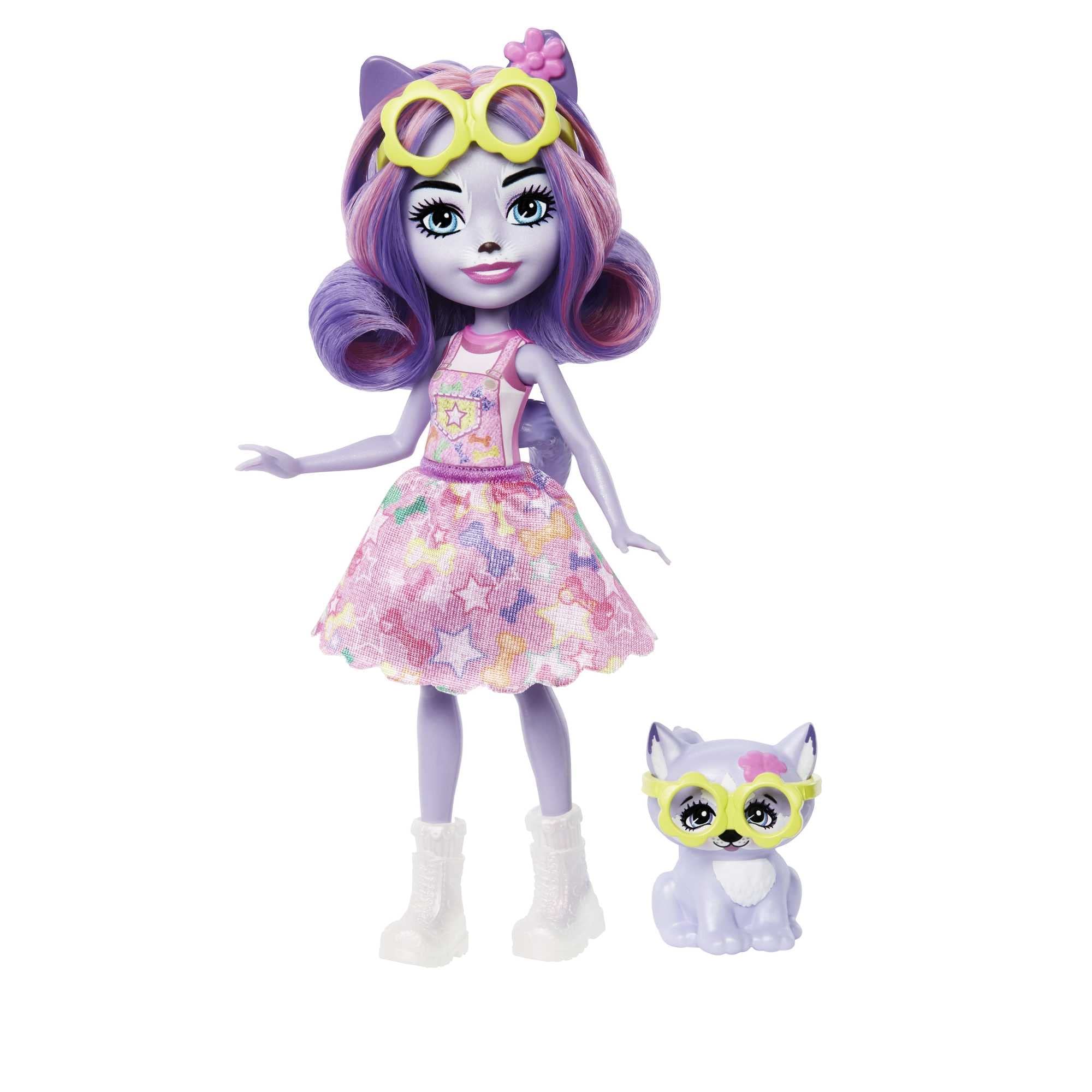 Foto 2 pulgar | Muñeca Pequeña Hadley Husky De Toy Enchantimals City Tails Con Trineo - Venta Internacional.