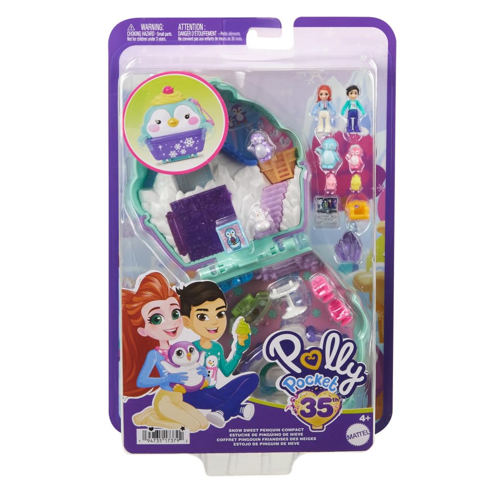 Foto 7 pulgar | Muñecas De Bolsillo Y Set De Juego Toy Polly Snow Sweet Penguin Compact - Venta Internacional.