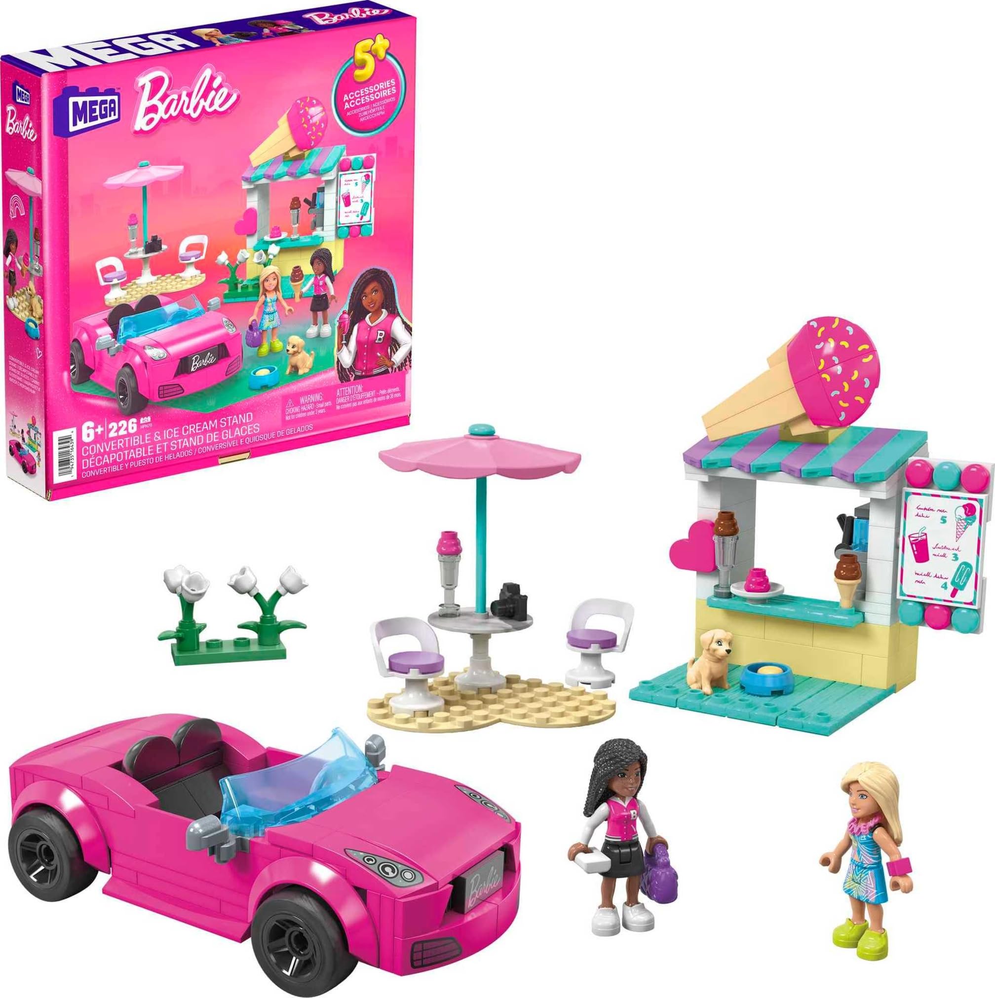 Foto 2 pulgar | Juguete De Construcción Mega Barbie Para Coche Convertible Con 225 Piezas - Venta Internacional.