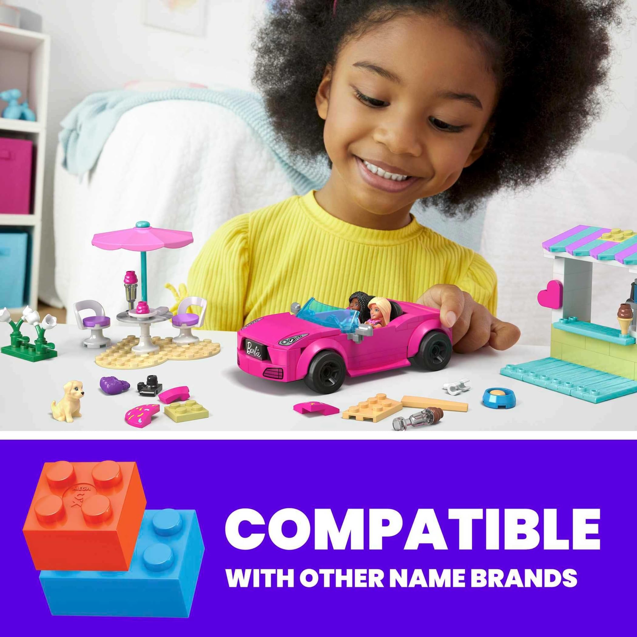 Foto 3 pulgar | Juguete De Construcción Mega Barbie Para Coche Convertible Con 225 Piezas - Venta Internacional.