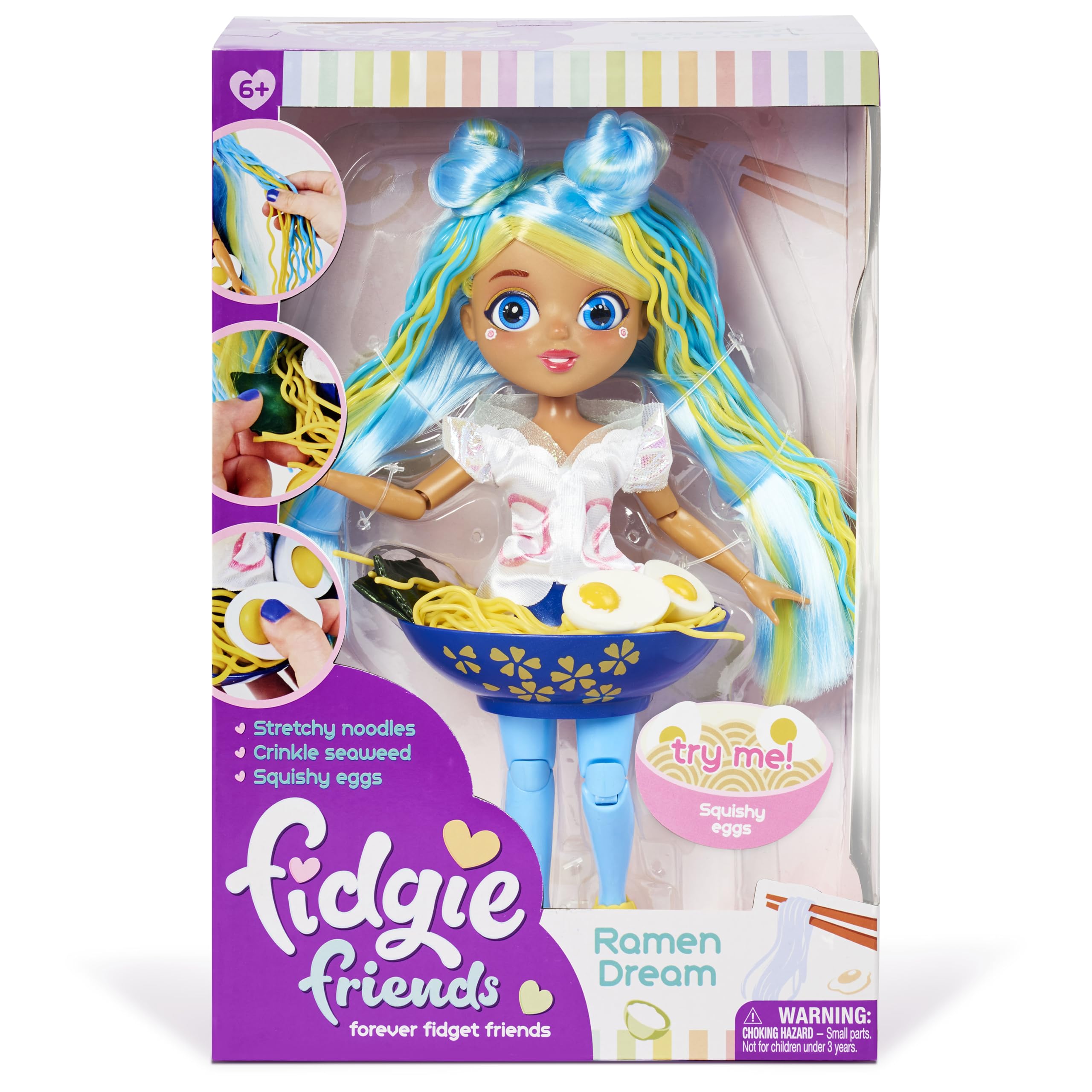 Foto 4 | Muñeca Moderna Sunny Days Fidgie Friends Ramen Dream, 27 Cm - Venta Internacional.