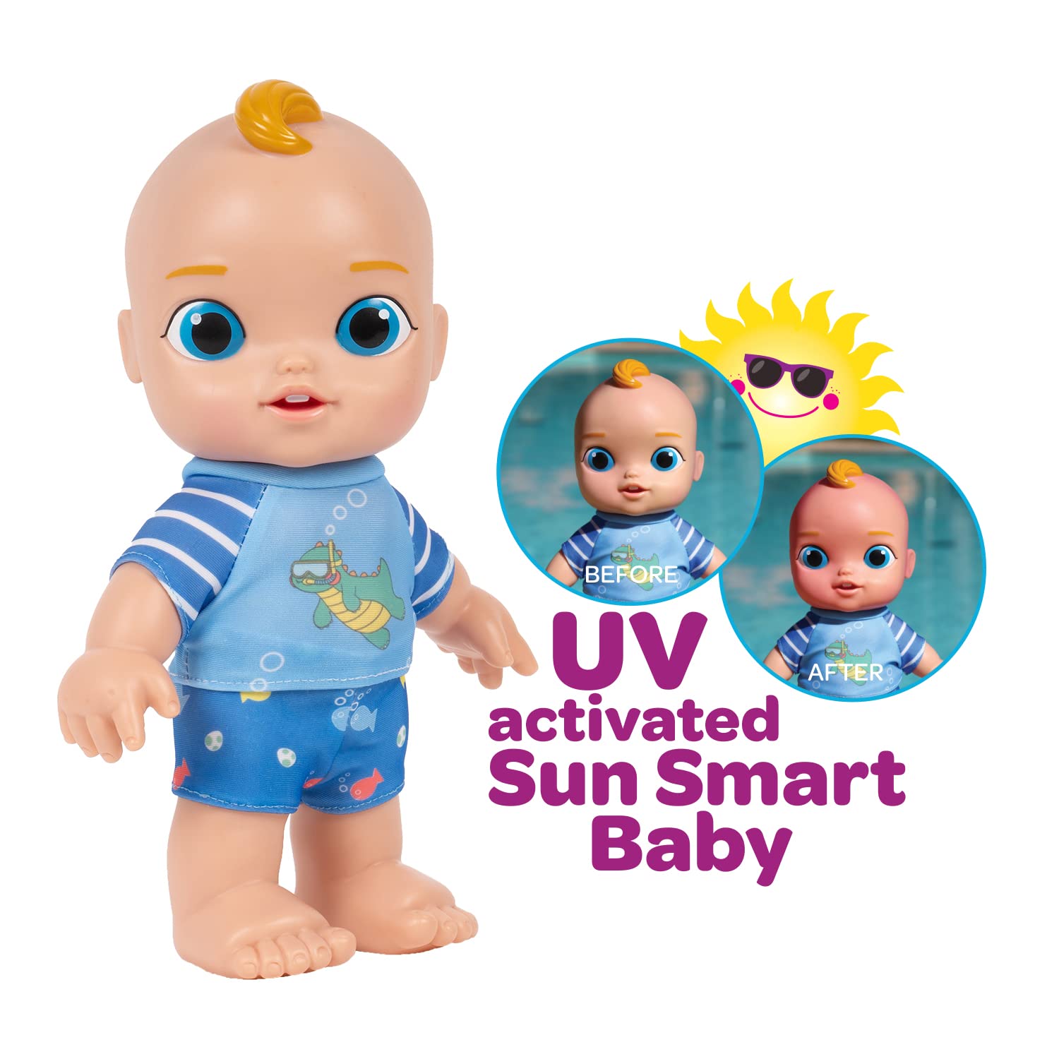 Foto 6 pulgar | Muñeca Adora Sun Smart Baby Con Piel Activada Por Rayos Uv De 10 Pulgadas - Venta Internacional.