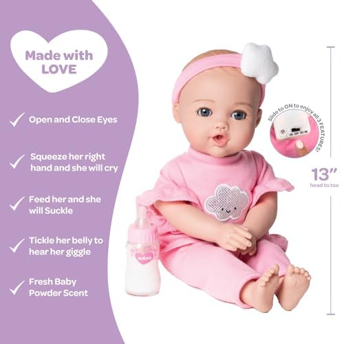 Foto 4 | Muñeca Adora Nurture Time Babies Collection De 13 Pulgadas Con Atuendo - Venta Internacional.