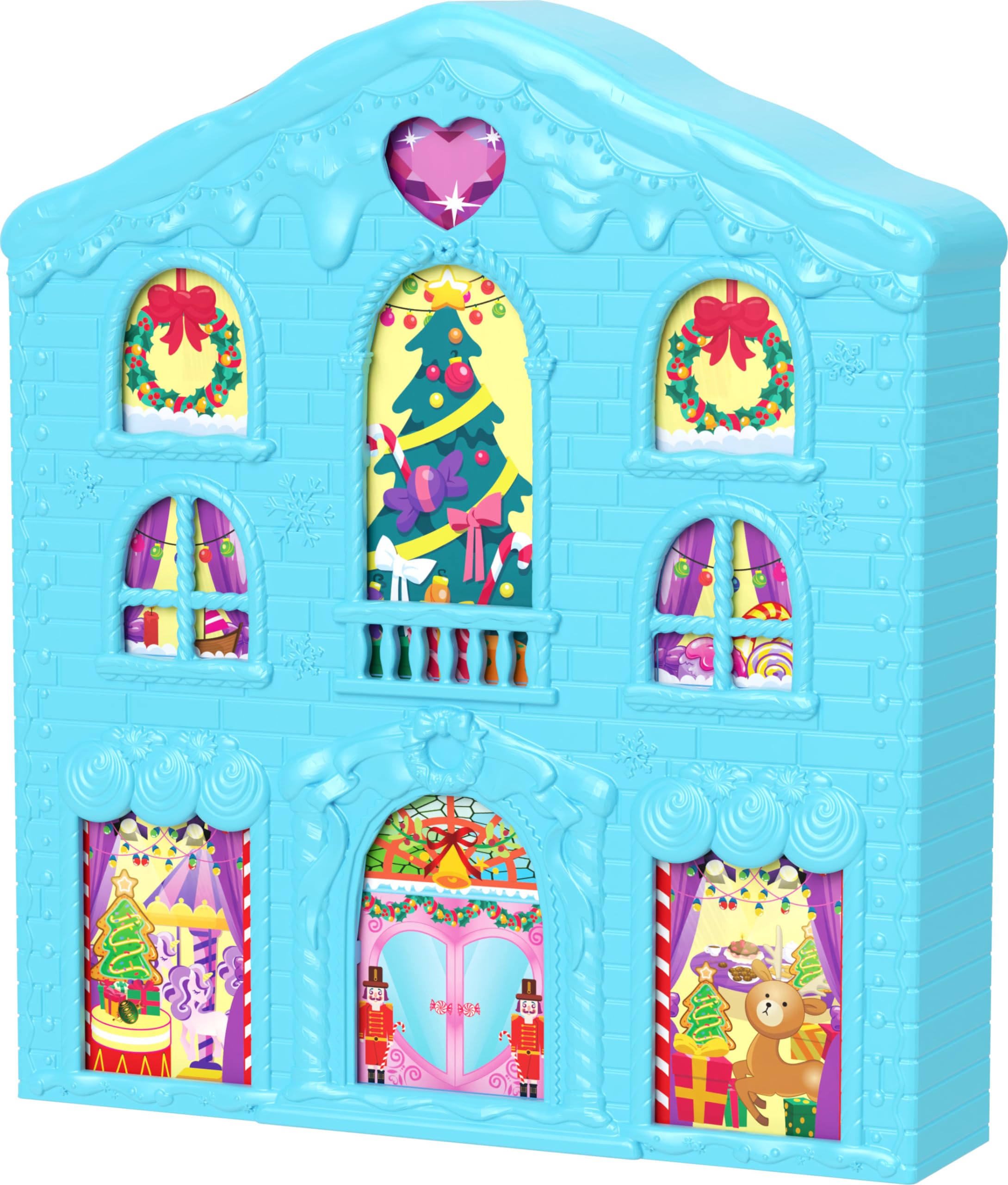 Foto 4 pulgar | Calendario De Adviento Polly Pocket Dolls Gingerbread House - Venta Internacional.