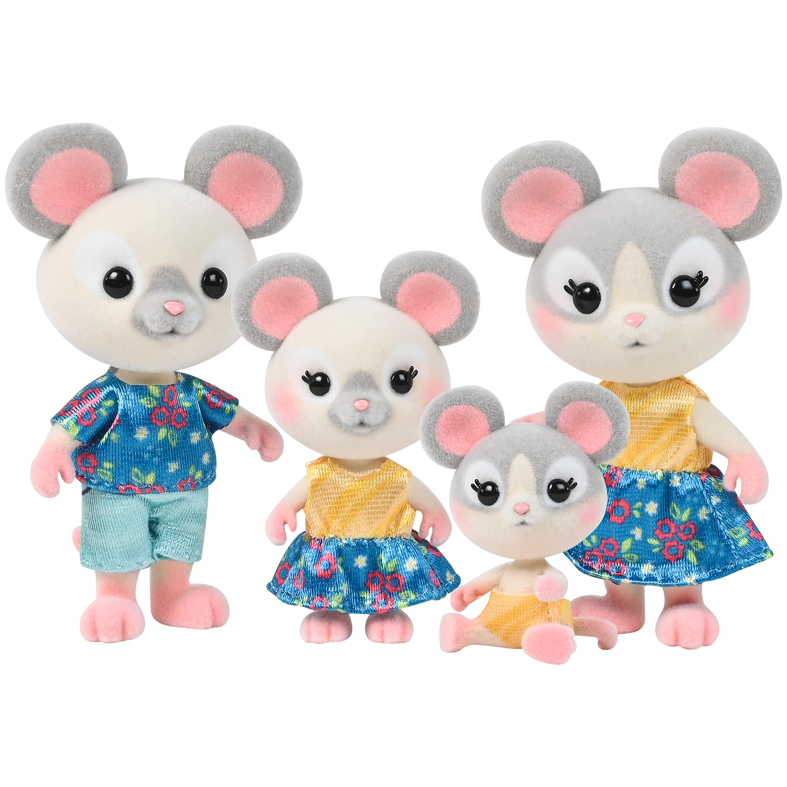 Foto 2 pulgar | Muñecas En Miniatura Sunny Days Honey Bee Acres Mouse Family - Venta Internacional.