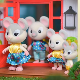 Foto 3 | Muñecas En Miniatura Sunny Days Honey Bee Acres Mouse Family - Venta Internacional.