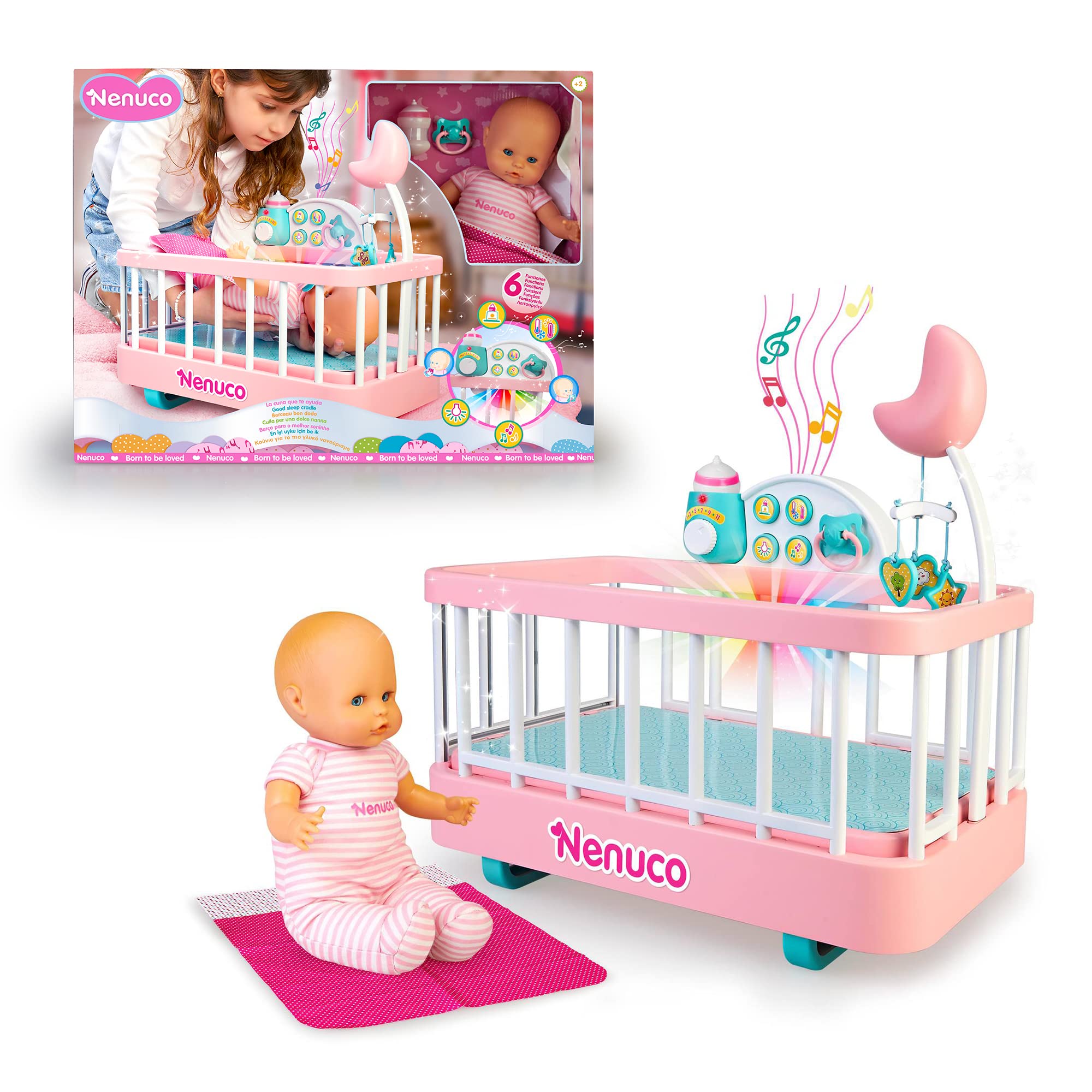 Foto 2 pulgar | Cuna Con Muñeca Nenuco Good Sleep De 14 Pulgadas Con Acceso. - Venta Internacional.