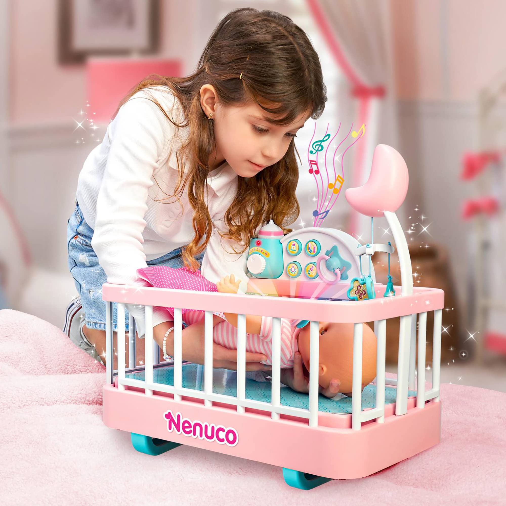 Foto 5 pulgar | Cuna Con Muñeca Nenuco Good Sleep De 14 Pulgadas Con Acceso. - Venta Internacional.