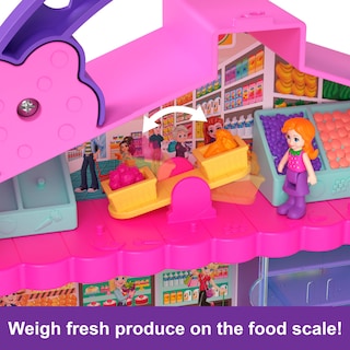 Foto 5 | Set De Juego Polly Pocket Pollyville Fresh Market Con 2 Muñecas - Venta Internacional.